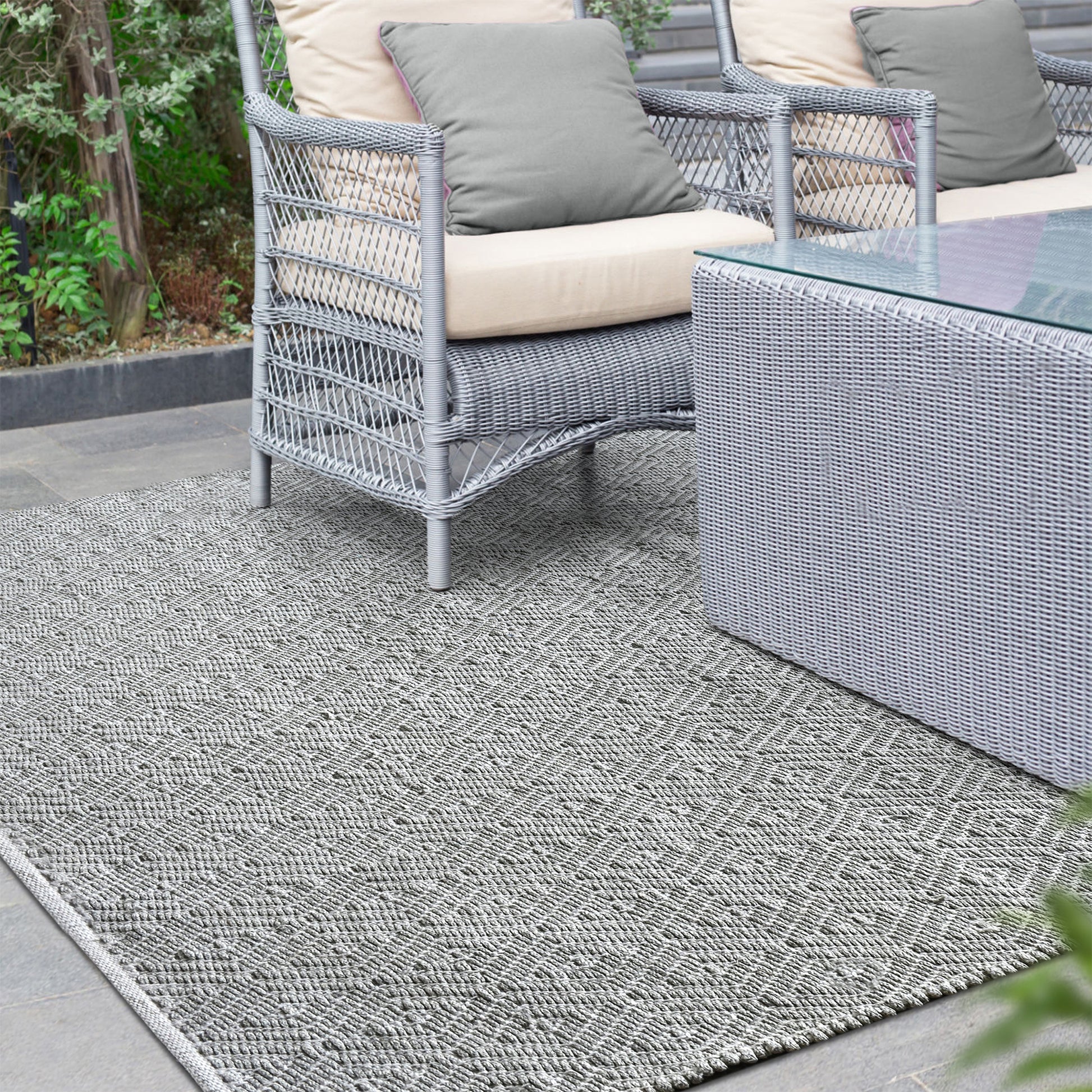 Area Rug, Bedroom Rug, Living Room Rug, Living Area Rug, Indian Rug, Office Carpet, Office Rug, Shop Rug Online, Polypropylene, Light Grey, Pitloom, Flat Weave, diamond