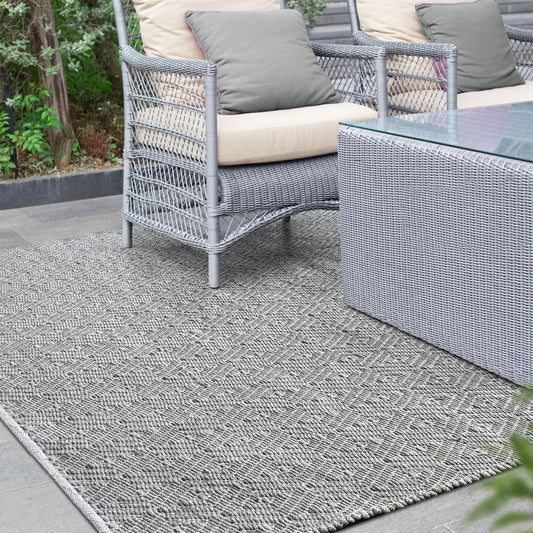 Area Rug, Bedroom Rug, Living Room Rug, Living Area Rug, Indian Rug, Office Carpet, Office Rug, Shop Rug Online, Polypropylene, Light Grey, Pitloom, Flat Weave, diamond