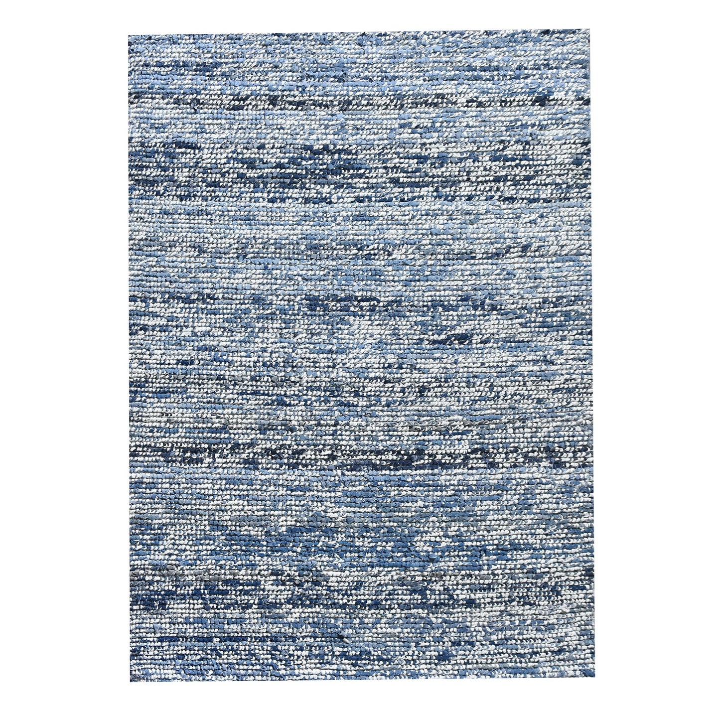 Area Rug, Bedroom Rug, Living Room Rug, Living Area Rug, Indian Rug, Office Carpet, Office Rug, Shop Rug Online, Denim, Cotton, Blue, Natural White, Pitloom, All Loop, stripe