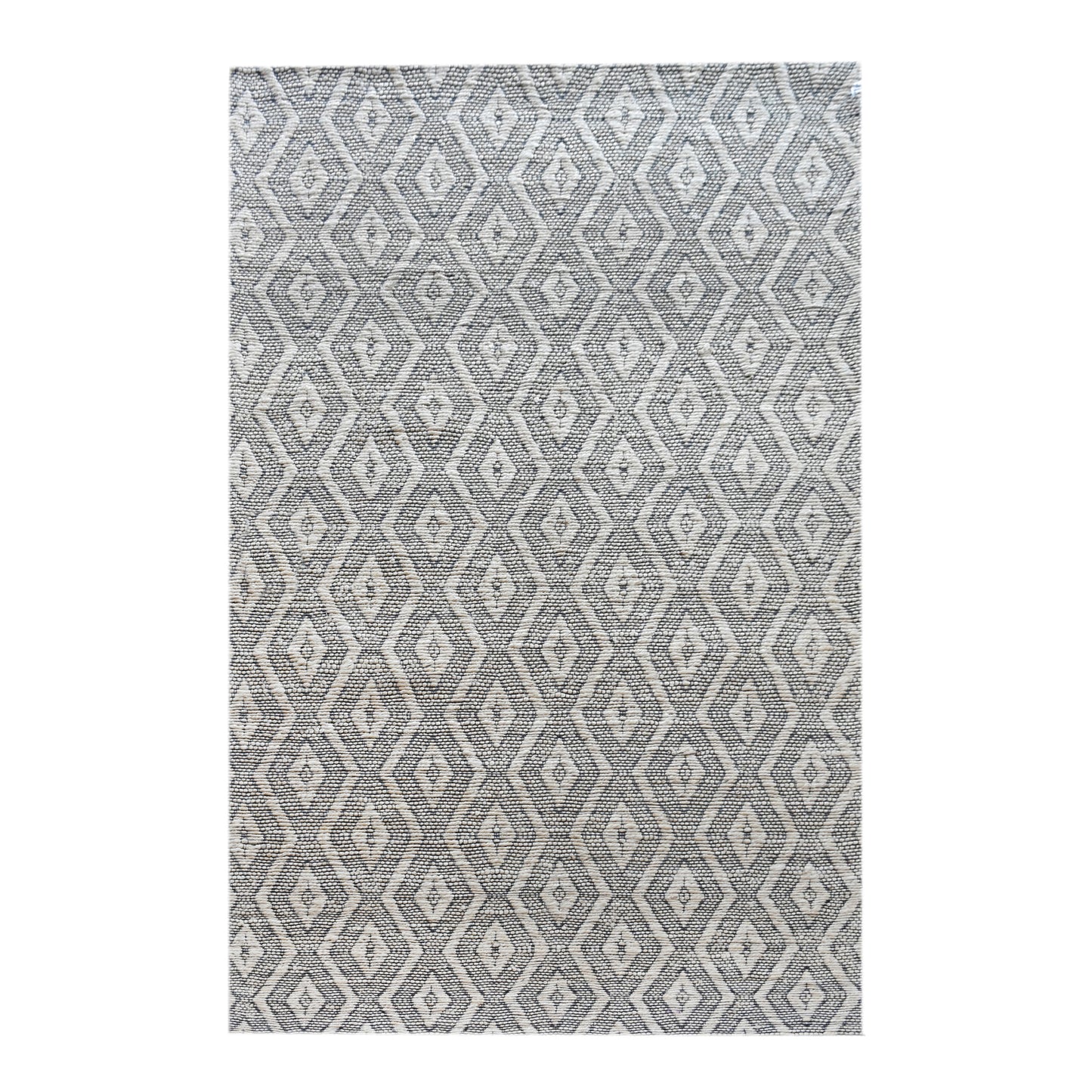Area Rug, Bedroom Rug, Living Room Rug, Living Area Rug, Indian Rug, Office Carpet, Office Rug, Shop Rug Online, Hemp, Cotton, Charcoal, Natural, Jaquard Durry, Flat Weave, Geometrical