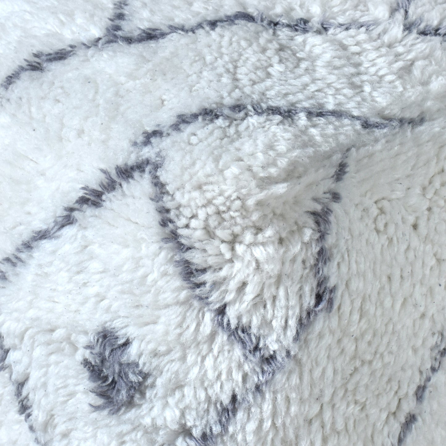 Gisors Pouf, Nz Wool, Natural White, Grey, Bm Sn, All Cut
