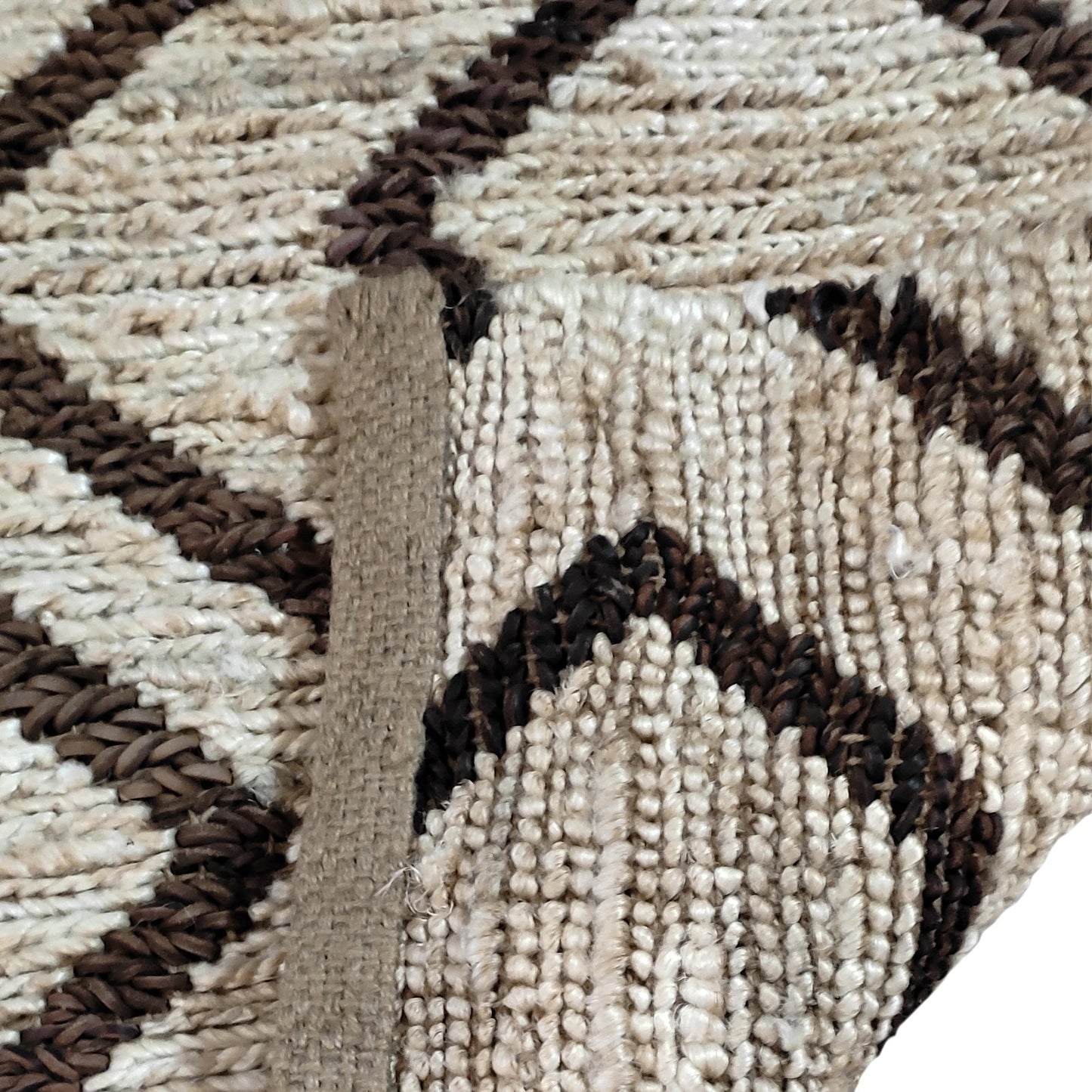 Area Rug, Bedroom Rug, Living Room Rug, Living Area Rug, Indian Rug, Office Carpet, Office Rug, Shop Rug Online, Hemp, Leather, Natural, Brown, Pitloom, Flat Weave, Geometrical