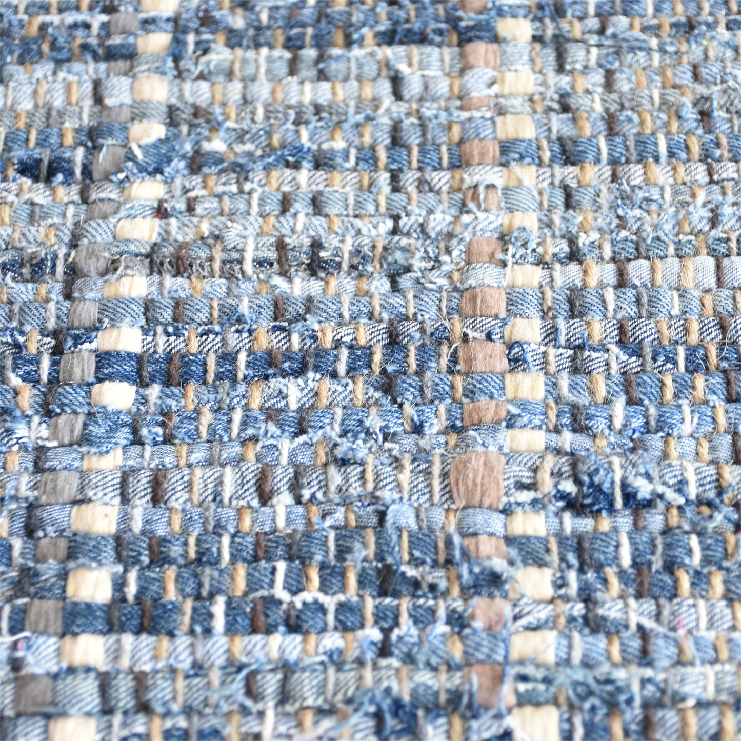 Area Rug, Bedroom Rug, Living Room Rug, Living Area Rug, Indian Rug, Office Carpet, Office Rug, Shop Rug Online, Recycled Fabric, Hemp, Blue, Pitloom, Flat Weave, Textured