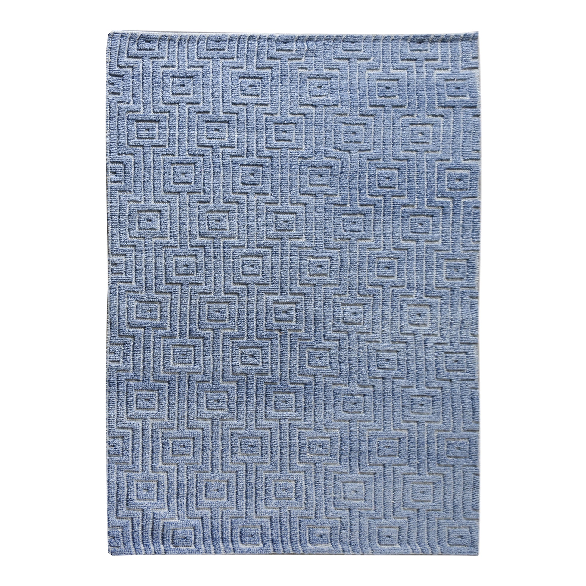 Area Rug, Bedroom Rug, Living Room Rug, Living Area Rug, Indian Rug, Office Carpet, Office Rug, Shop Rug Online, Pet, Natural White, Blue, Pitloom, All Loop, Geometrical