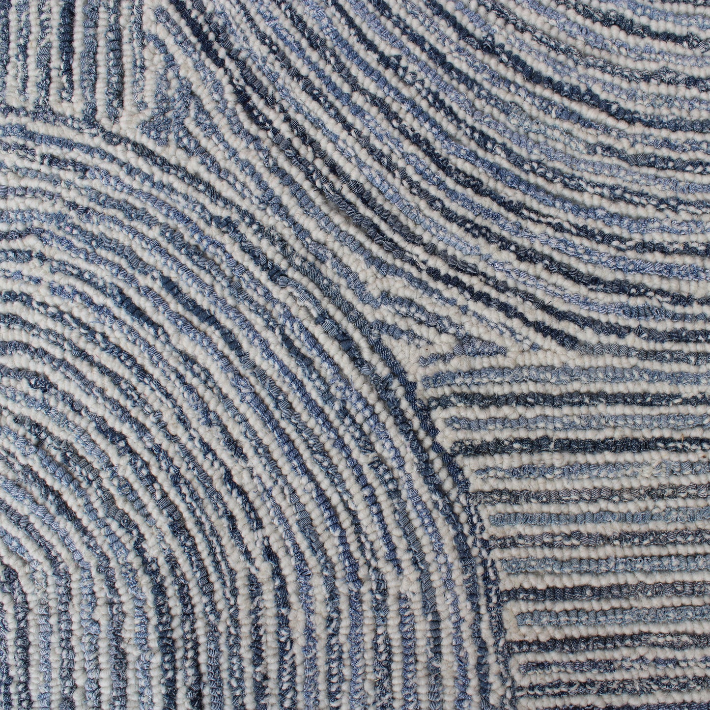 Area Rug, Bedroom Rug, Living Room Rug, Living Area Rug, Indian Rug, Office Carpet, Office Rug, Shop Rug Online, Denim, Wool, Natural White, Blue, Hand tufted, All Loop, Modern