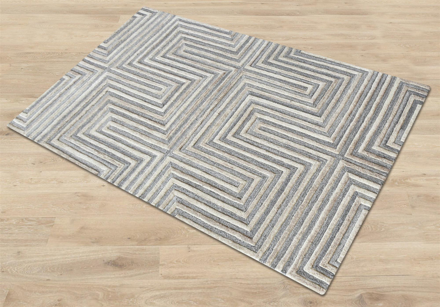Area Rug, Bedroom Rug, Living Room Rug, Living Area Rug, Indian Rug, Office Carpet, Office Rug, Shop Rug Online, Wool, Beige, Natural White, Hand tufted, Cut And Loop, contemporary