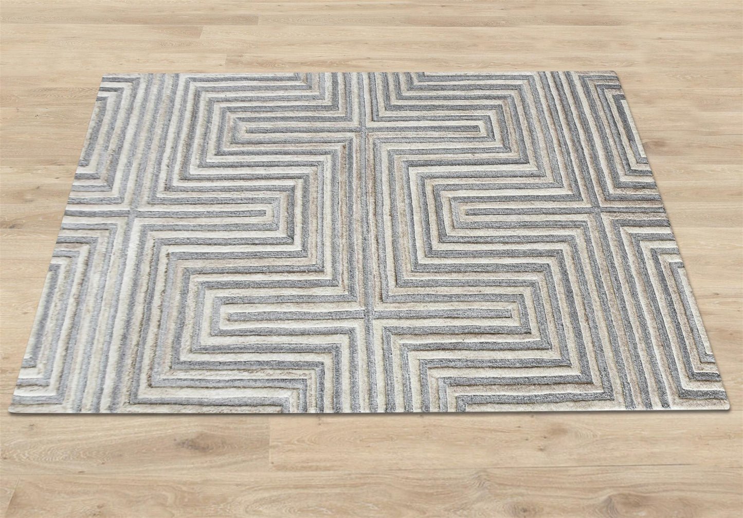 Area Rug, Bedroom Rug, Living Room Rug, Living Area Rug, Indian Rug, Office Carpet, Office Rug, Shop Rug Online, Wool, Beige, Natural White, Hand tufted, Cut And Loop, contemporary