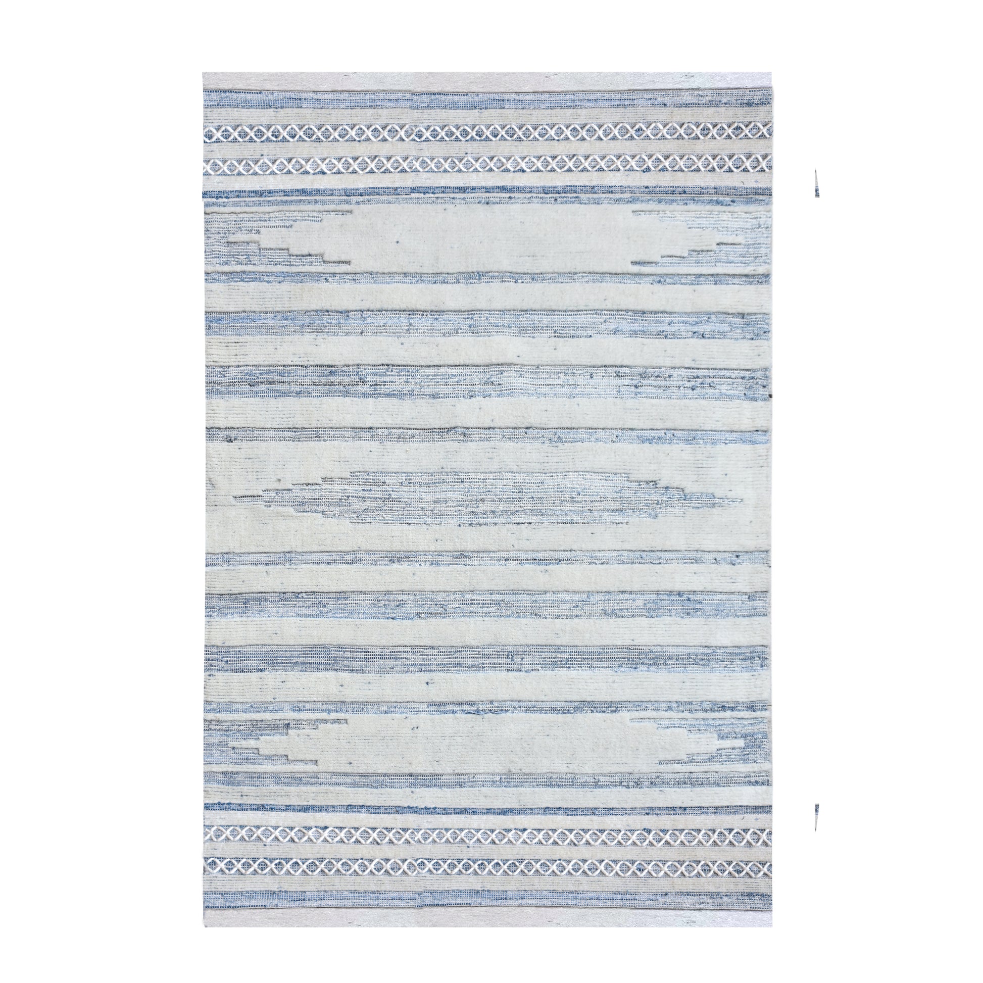 Area Rug, Bedroom Rug, Living Room Rug, Living Area Rug, Indian Rug, Office Carpet, Office Rug, Shop Rug Online, Denim, Wool , Natural White, Blue, Pitloom, Flat Weave, Traditional