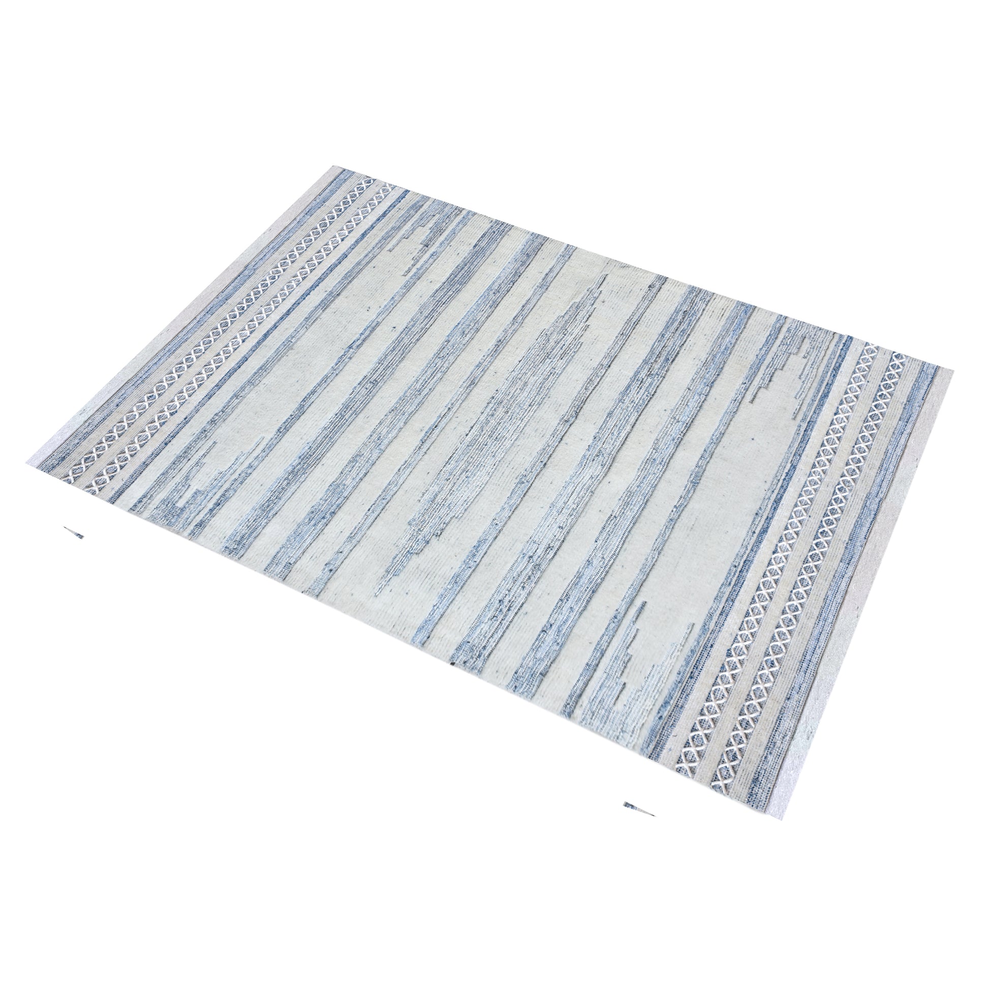 Area Rug, Bedroom Rug, Living Room Rug, Living Area Rug, Indian Rug, Office Carpet, Office Rug, Shop Rug Online, Denim, Wool , Natural White, Blue, Pitloom, Flat Weave, Traditional