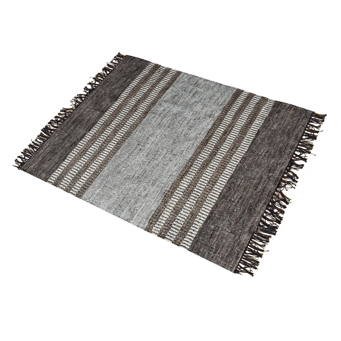 Area Rug, Bedroom Rug, Living Room Rug, Living Area Rug, Indian Rug, Office Carpet, Office Rug, Shop Rug Online, Leather, Hemp, Taupe, Pitloom, Flat Weave, Textured