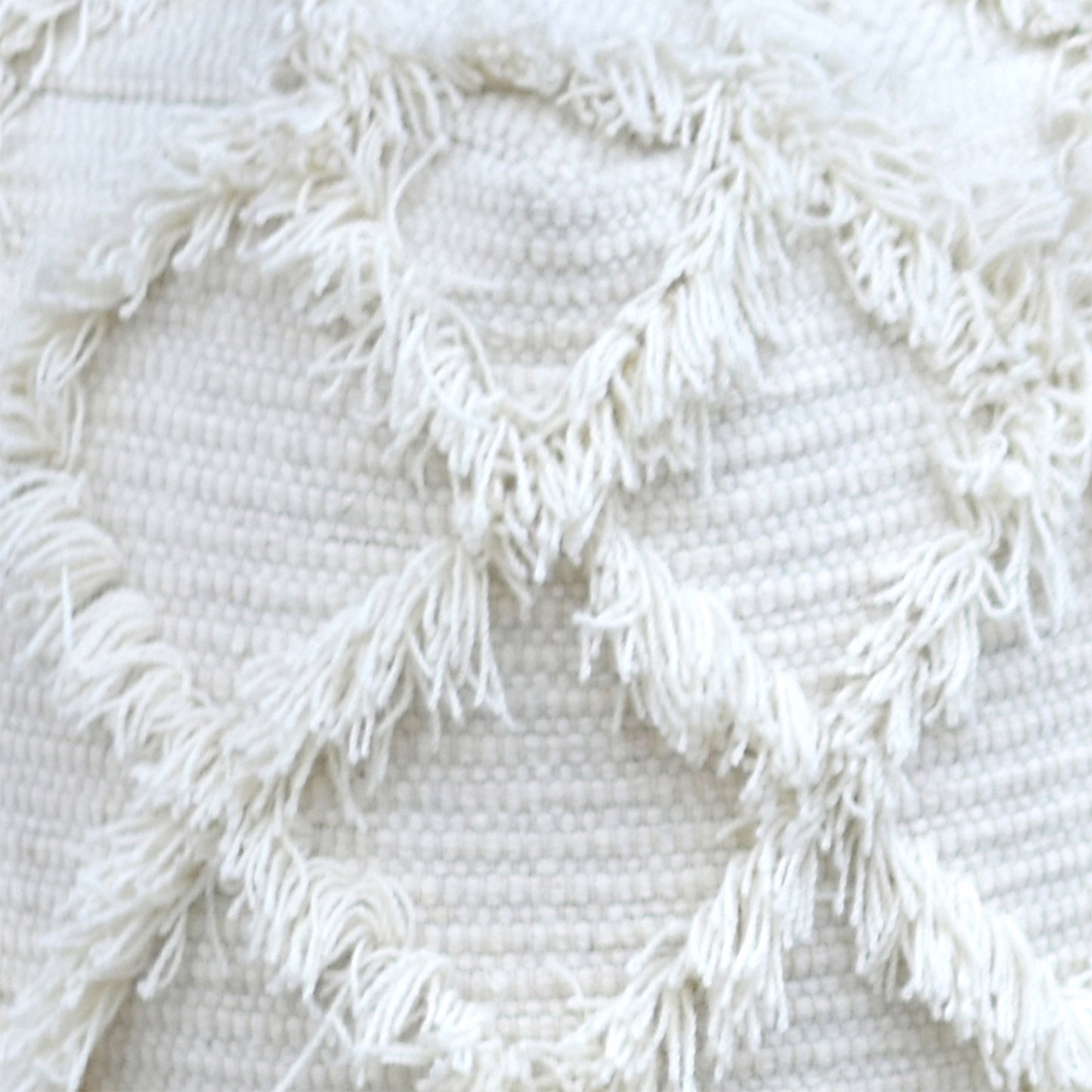 Jucar Pouf , Wool, Natural, Pitloom, All Cut