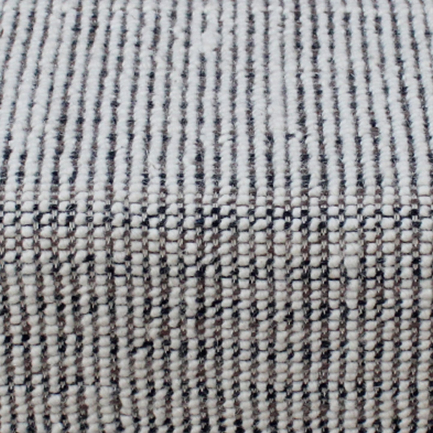 Kenfig Bench, Wool, Polyester, Natural White, Grey, Hand woven, All Loop
