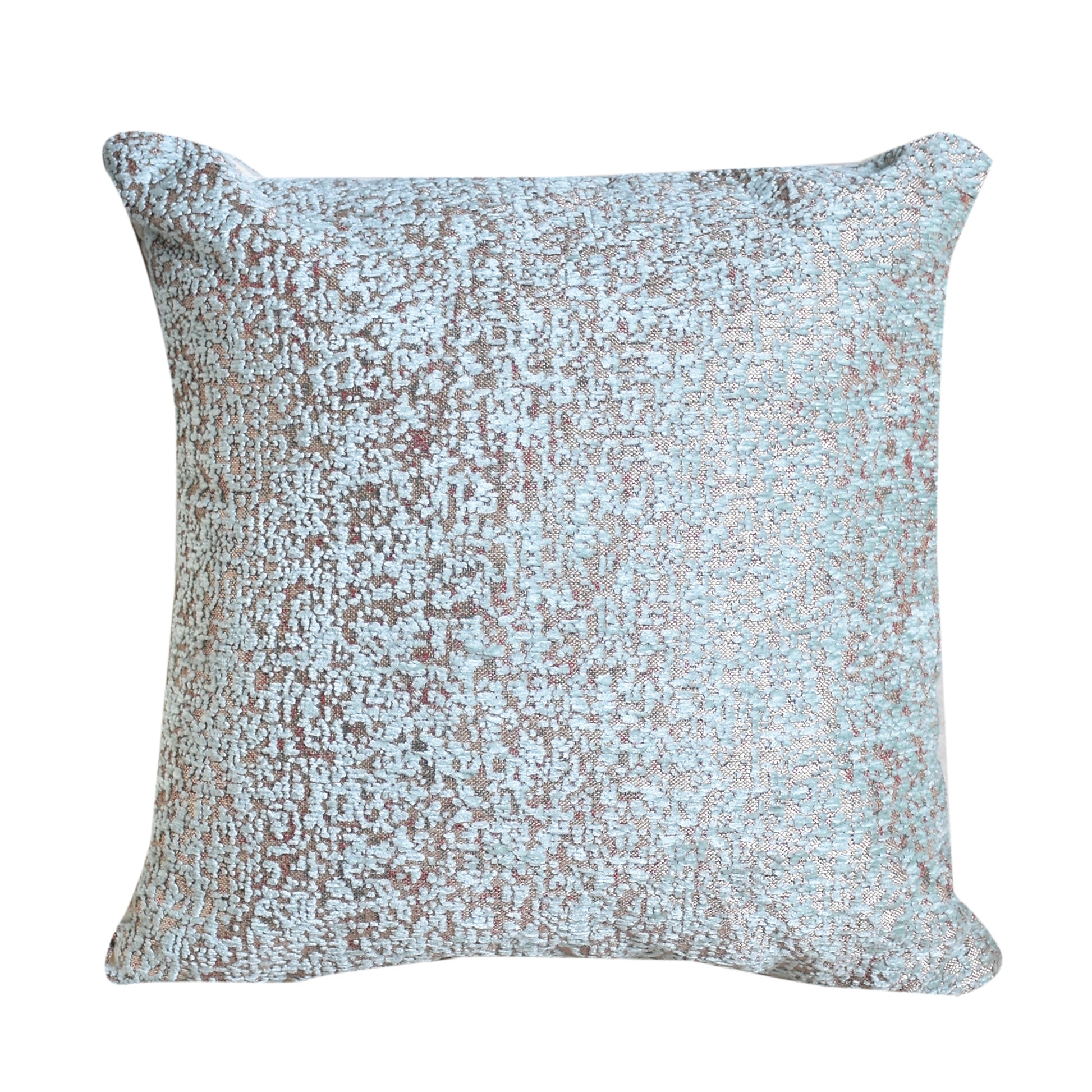 Kozani Pillow, Acrylic, Polyester, Aqua, Jaquard Durry, Flat Weave