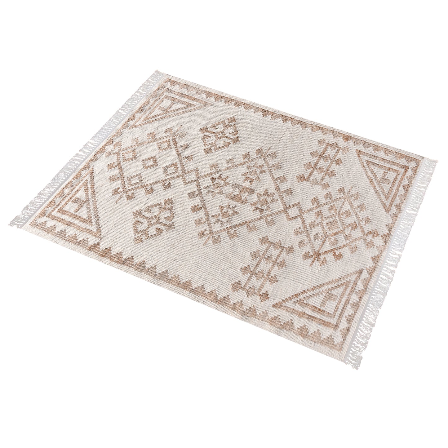 Area Rug, Bedroom Rug, Living Room Rug, Living Area Rug, Indian Rug, Office Carpet, Office Rug, Shop Rug Online, Jute, Wool, Natural, Natural White, Punja, Flat Weave, tribal