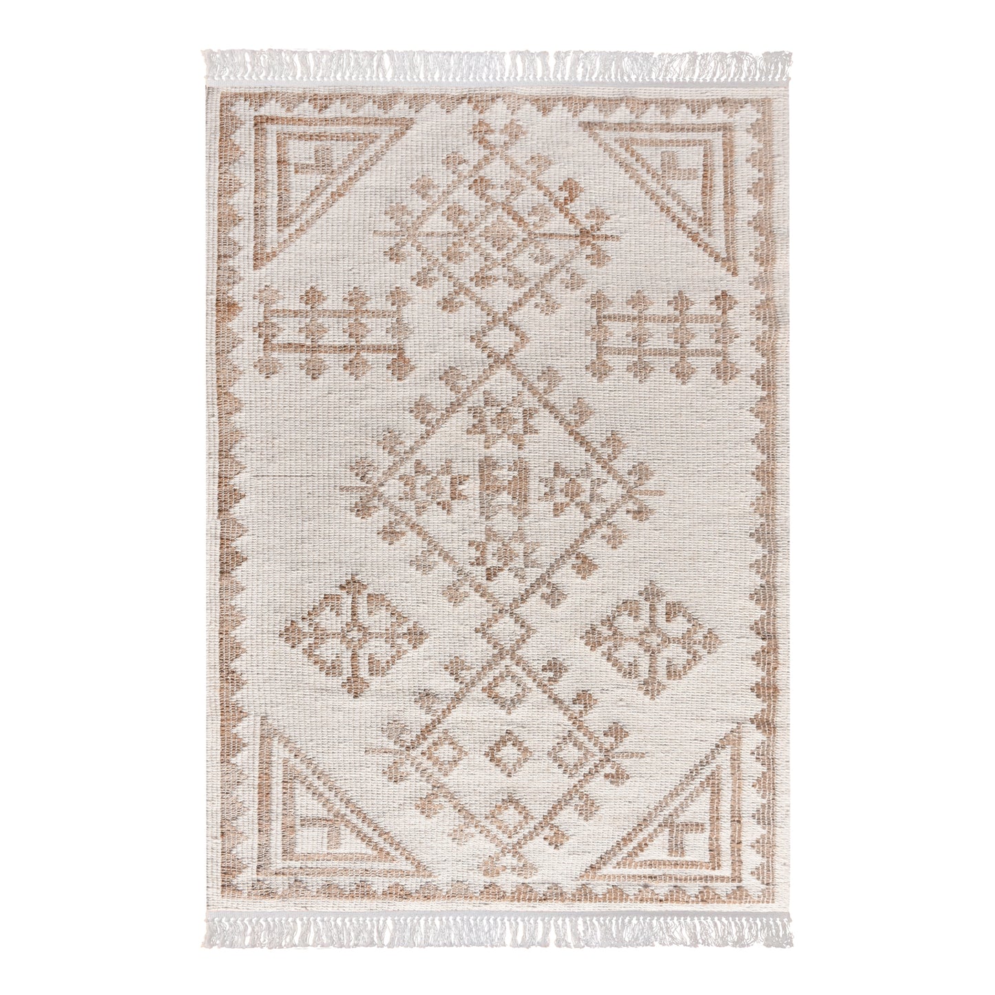 Area Rug, Bedroom Rug, Living Room Rug, Living Area Rug, Indian Rug, Office Carpet, Office Rug, Shop Rug Online, Jute, Wool, Natural, Natural White, Punja, Flat Weave, tribal