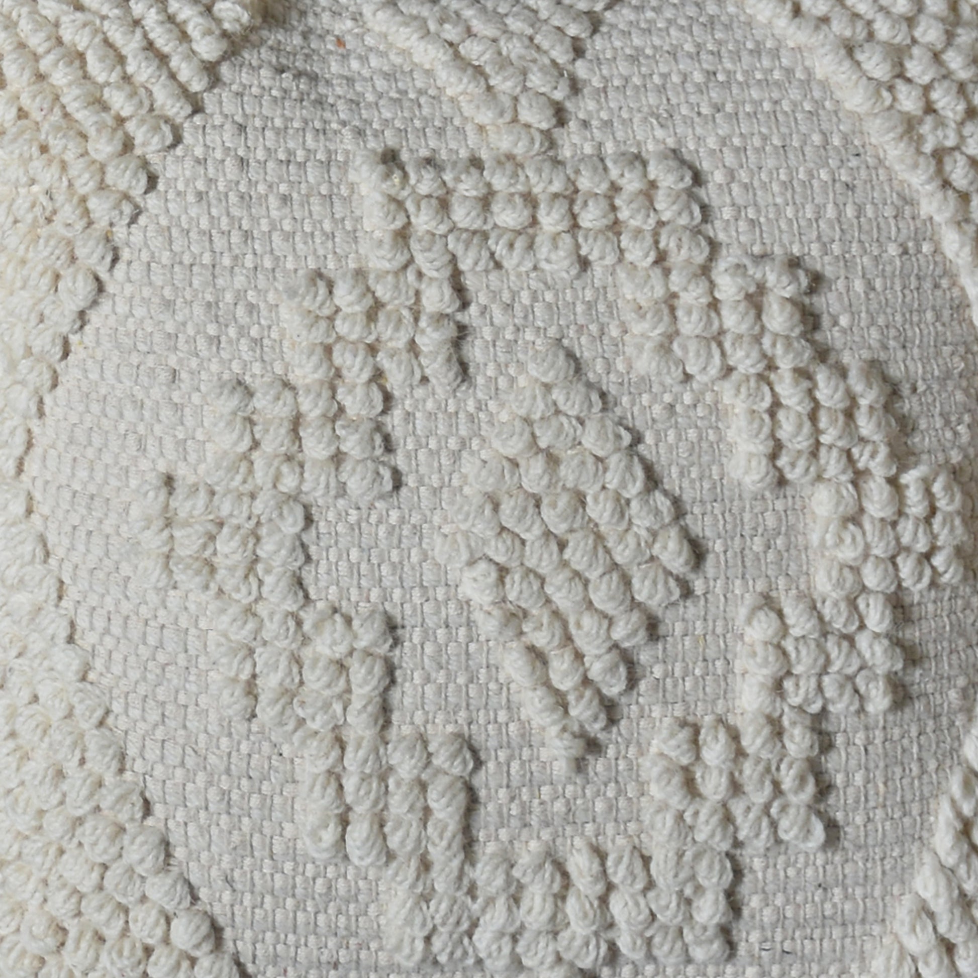 Larvik Pillow, Wool, Natural White, Pitloom, All Loop