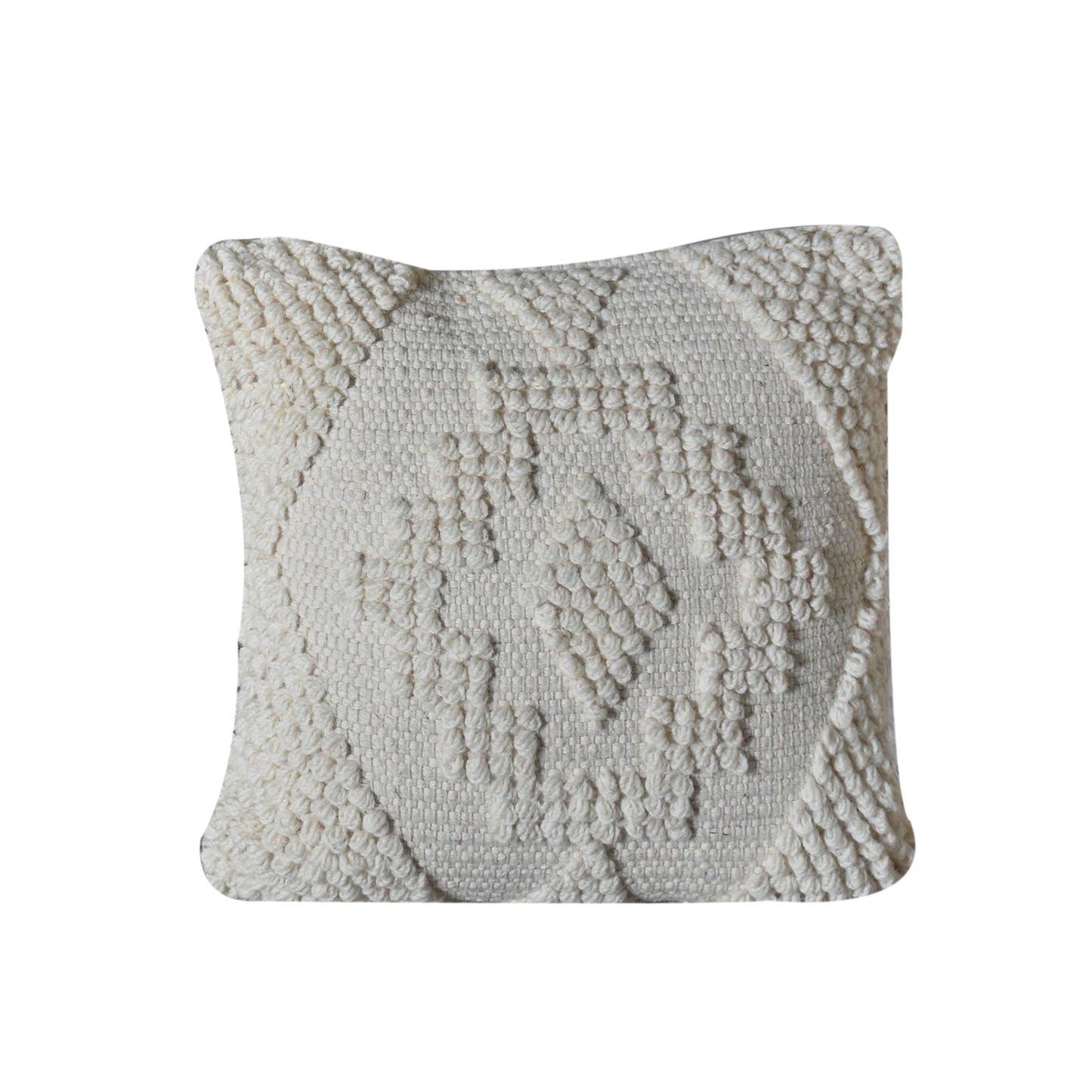 Larvik Pillow, Wool, Natural White, Pitloom, All Loop