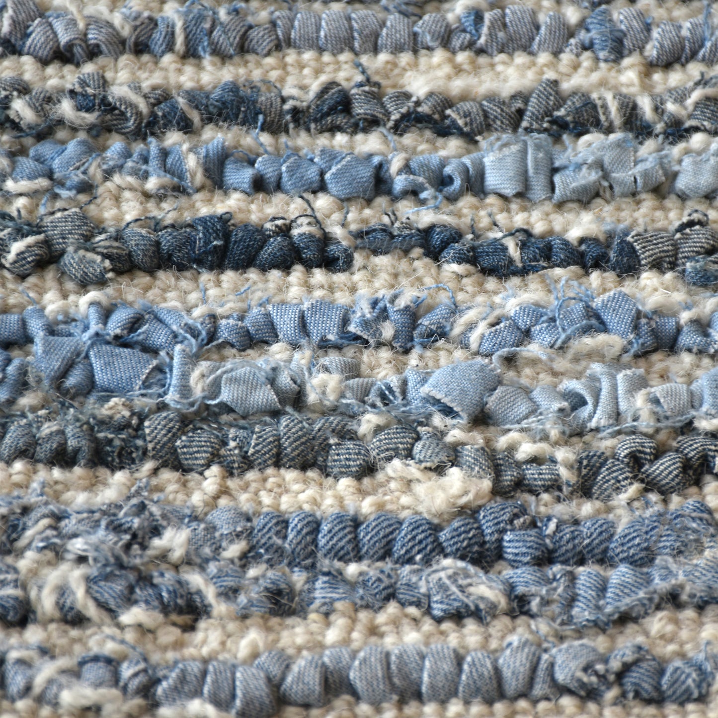 Area Rug, Bedroom Rug, Living Room Rug, Living Area Rug, Indian Rug, Office Carpet, Office Rug, Shop Rug Online, Wool, Denim, Natural White, Blue, Hand tufted, All Loop, Traditional