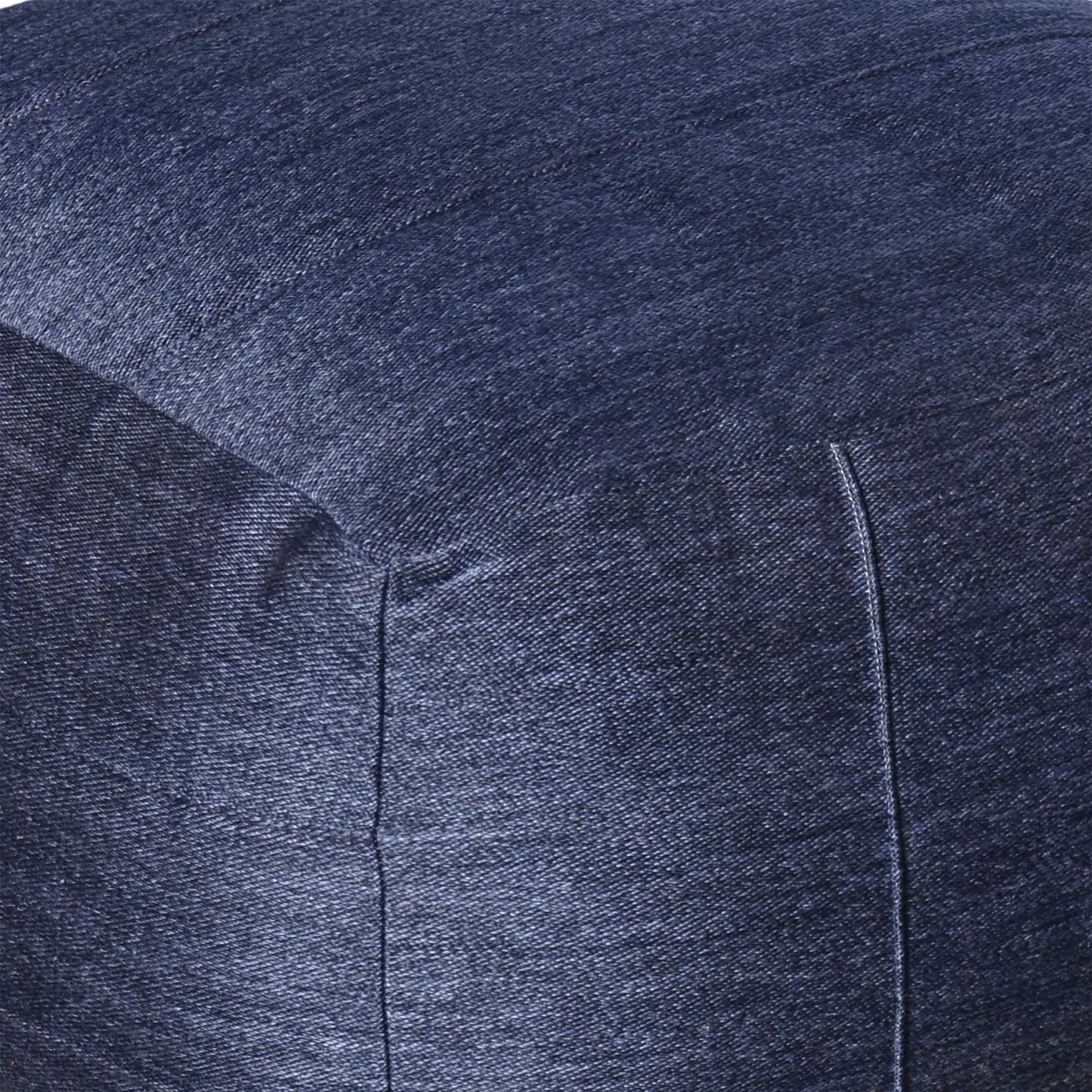 Malar Pouf, Polypropylene, Blue, Jaquard Durry, Flat Weave