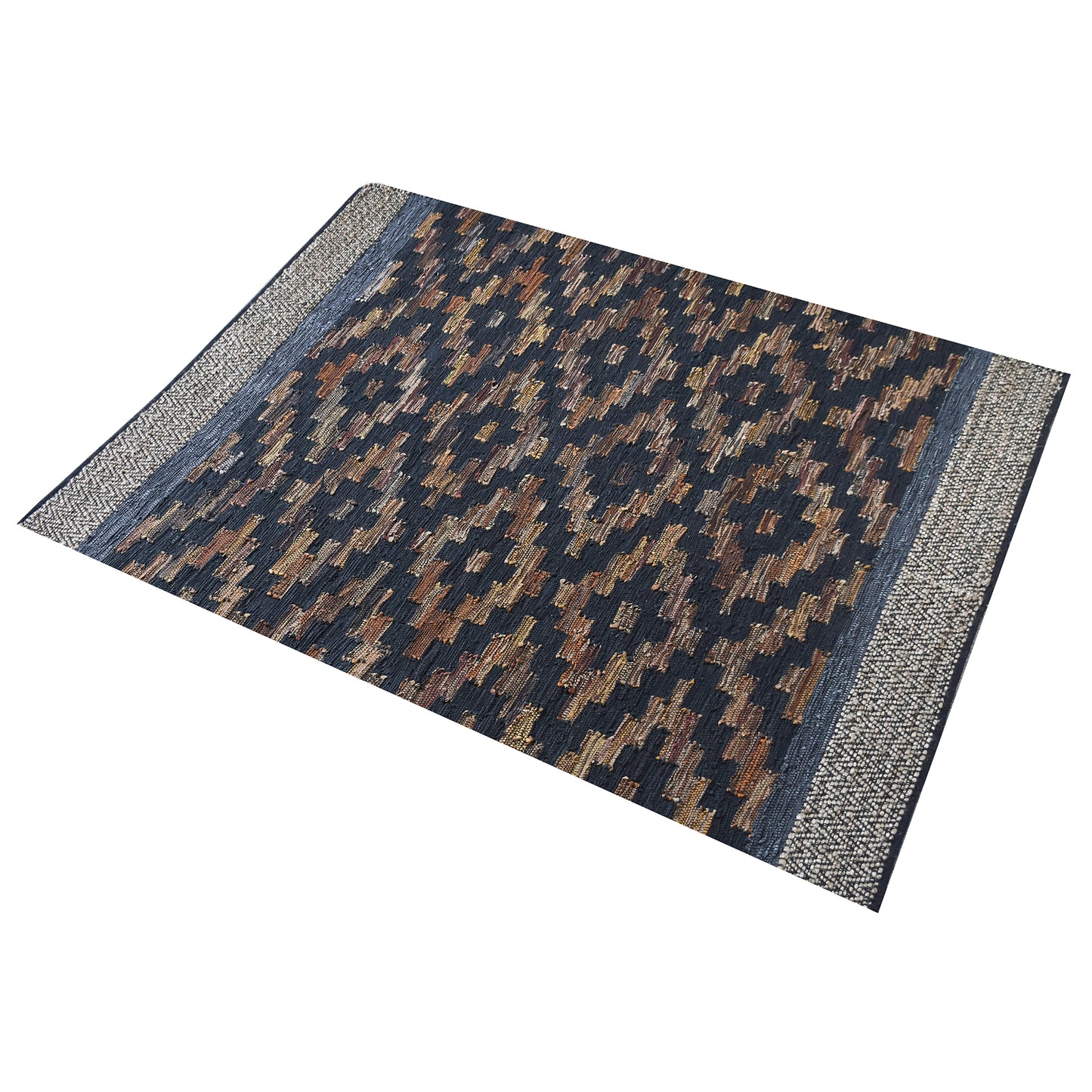 Area Rug, Bedroom Rug, Living Room Rug, Living Area Rug, Indian Rug, Office Carpet, Office Rug, Shop Rug Online, Leather, Hemp, Multi, Pitloom, Flat Weave, Modern