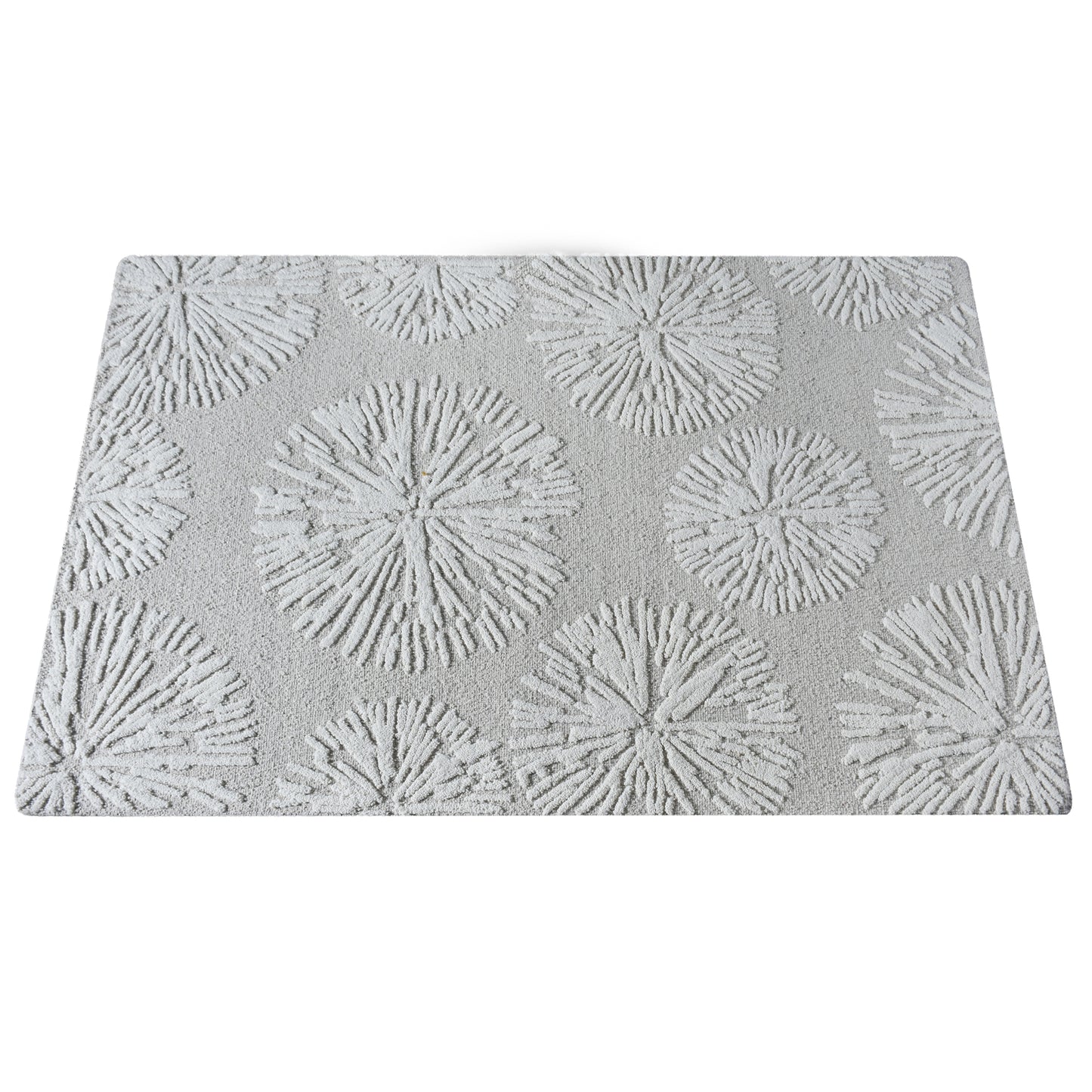 Area Rug, Bedroom Rug, Living Room Rug, Living Area Rug, Indian Rug, Office Carpet, Office Rug, Shop Rug Online, Wool, Natural White, Hand woven, All Loop, Floral