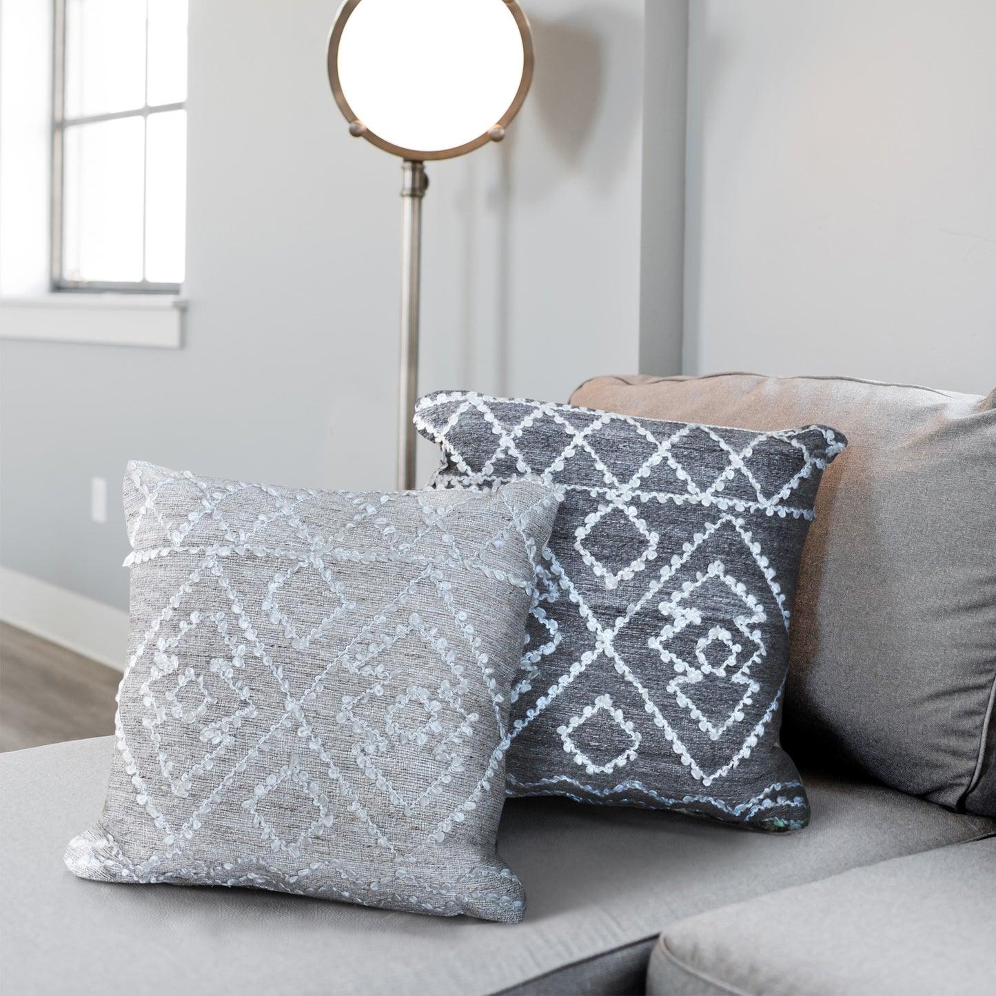 Orto Pillow, Wool, Viscose, Pet