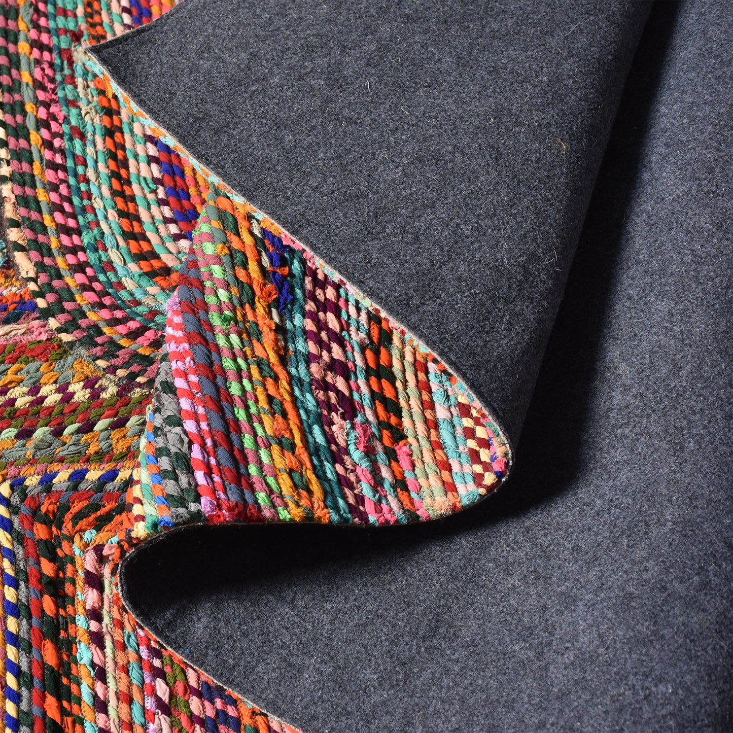Area Rug, Bedroom Rug, Living Room Rug, Living Area Rug, Indian Rug, Office Carpet, Office Rug, Shop Rug Online, Recycled Fabric, Multi, Hm Stitching, Flat Weave, Geometrical