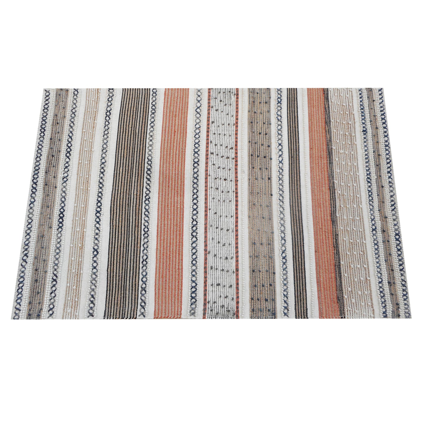 Area Rug, Bedroom Rug, Living Room Rug, Living Area Rug, Indian Rug, Office Carpet, Office Rug, Shop Rug Online, Hemp, Wool, Natural, Multi, Pitloom, All Loop, Stripes