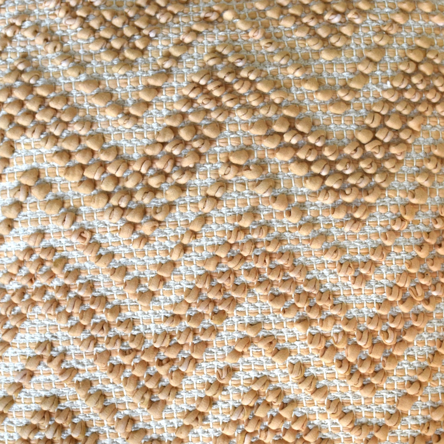 Pedro Pillow, Cotton Rag, Peach, Pitloom, All Loop