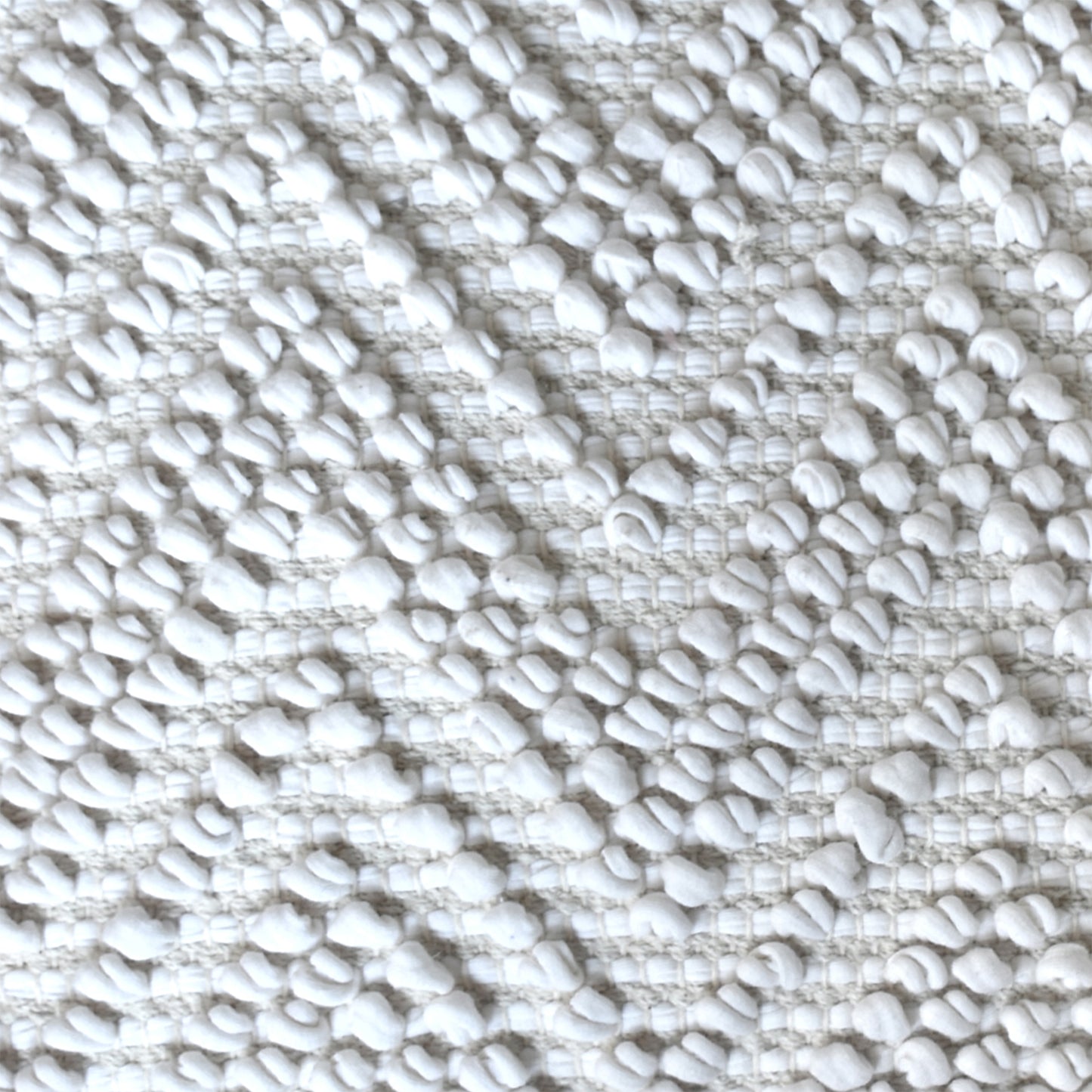 Pedro Pillow, Cotton Rag, Natural White, Pitloom, All Loop