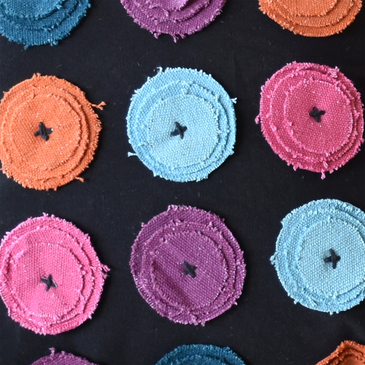 Renata Pillow, Cotton, Charcoal, Multi