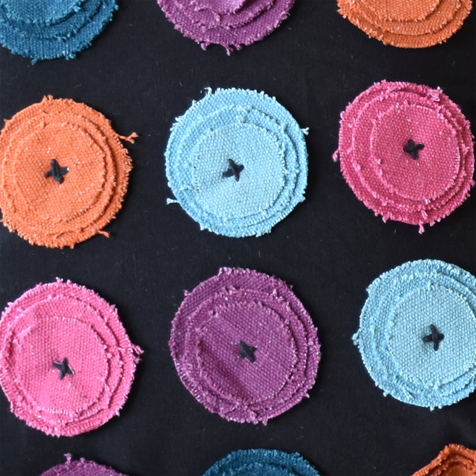 Renata Pillow, Cotton, Charcoal, Multi