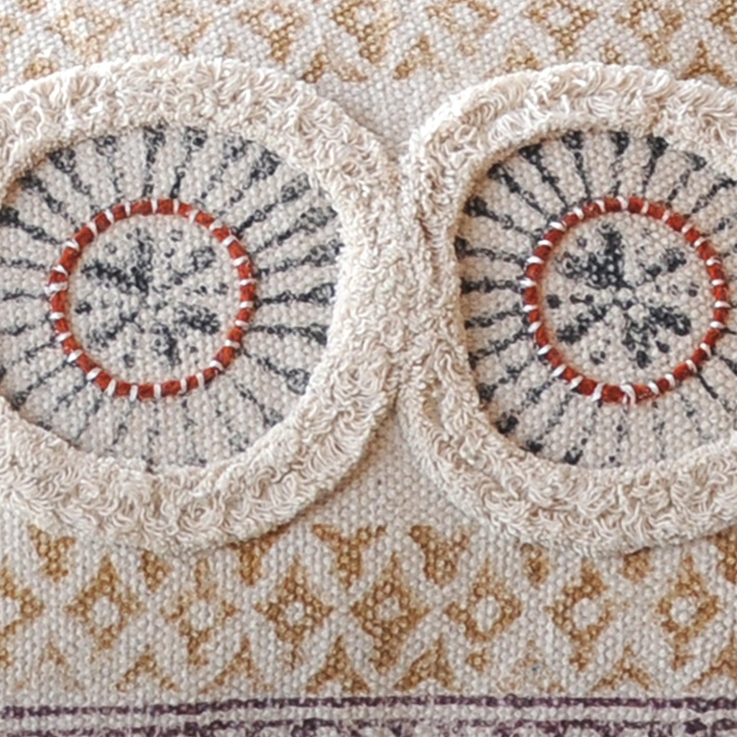 Salween Pillow, Cotton, Printed, Wool, Multi, Pitloom, All Cut