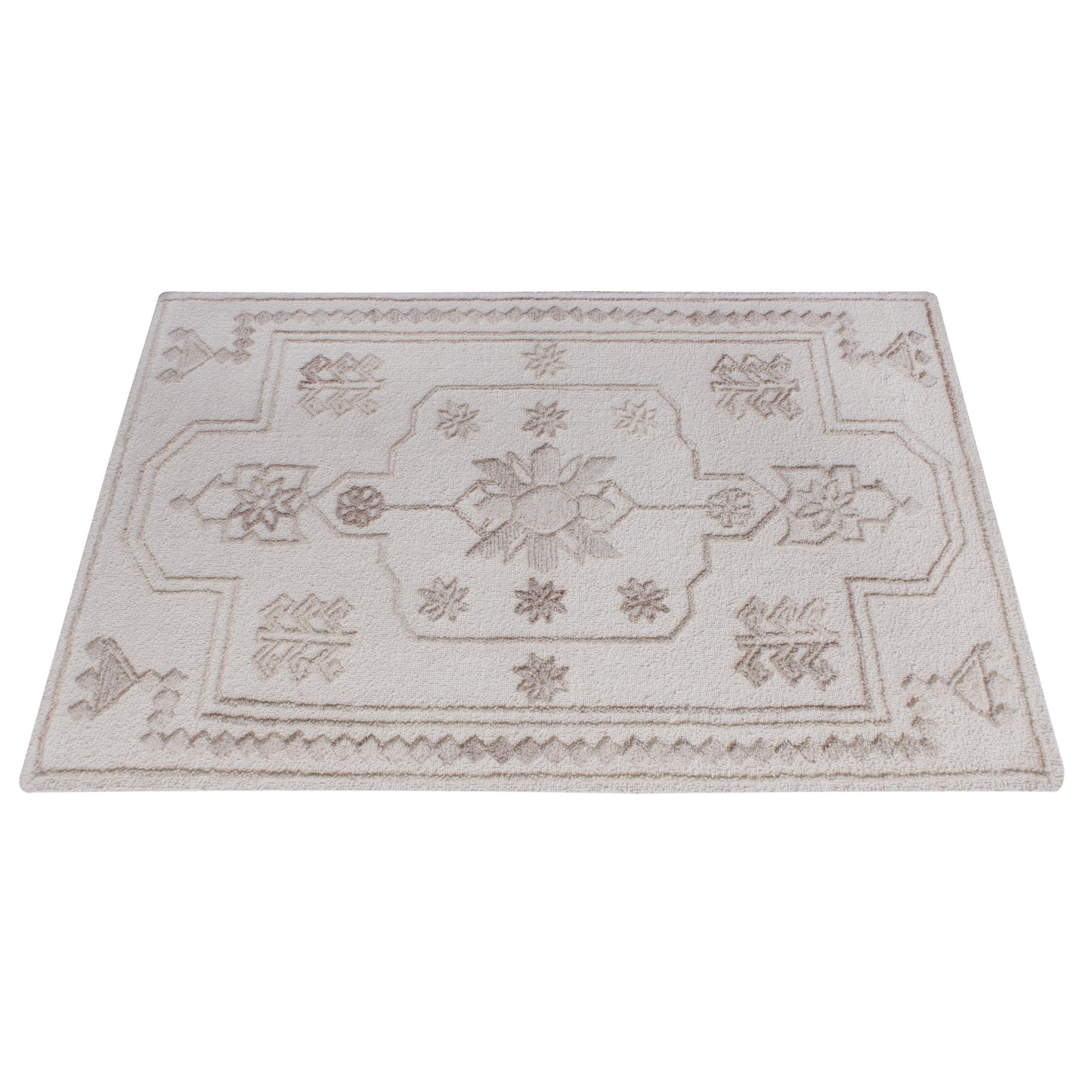 Area Rug, Bedroom Rug, Living Room Rug, Living Area Rug, Indian Rug, Office Carpet, Office Rug, Shop Rug Online, Wool, Natural White, Hand woven, All Loop, traditional