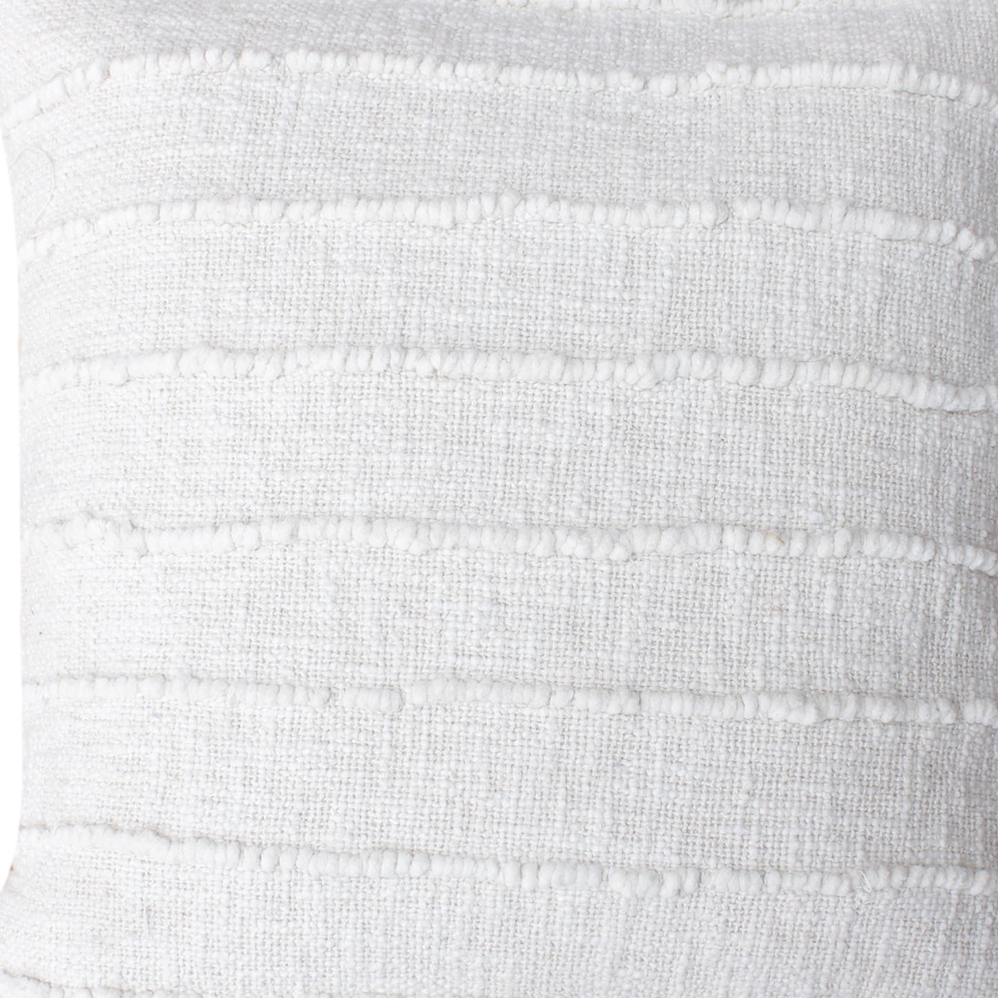 Sikes Cushion, Cotton, Natural White, Bm Fn, All Loop