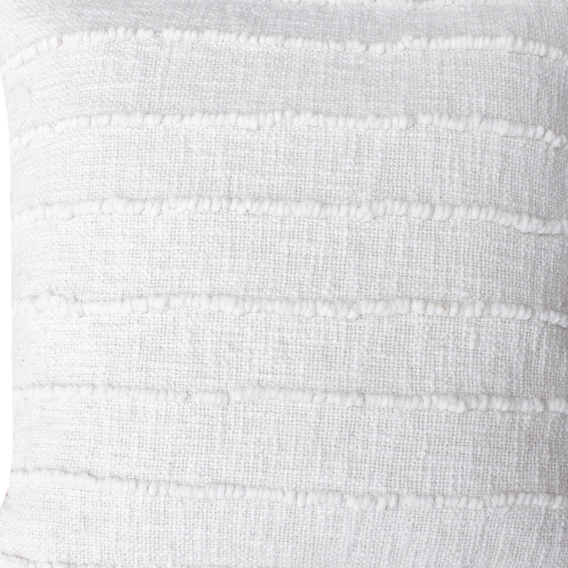 Sikes Cushion, Cotton, Natural White, Bm Fn, All Loop