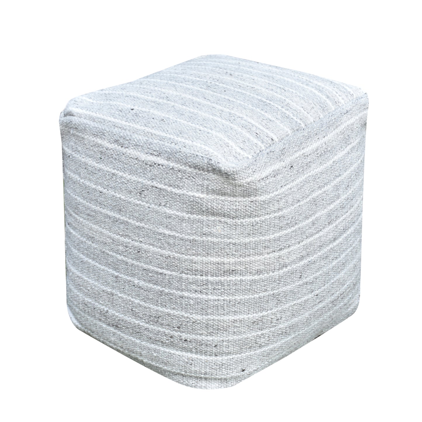 Sion Pouf, Pet, Natural, Pitloom, Flat Weave