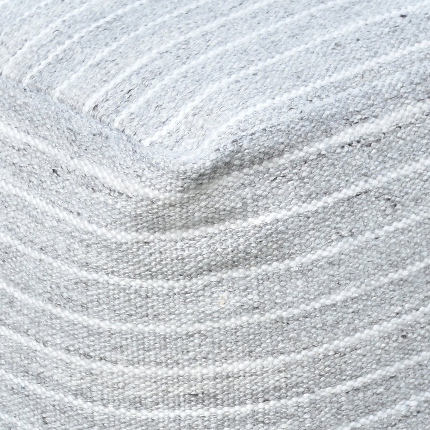 Sion Pouf, Pet, Natural, Pitloom, Flat Weave