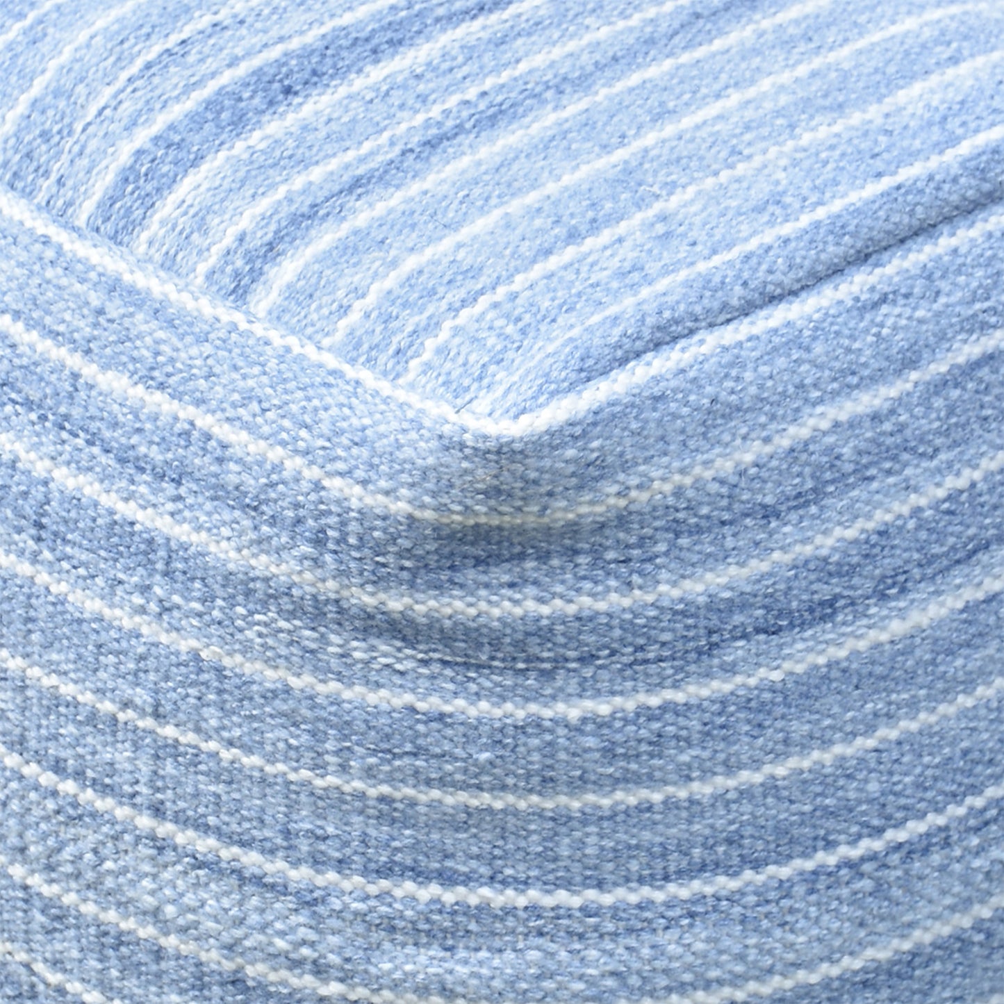Sion Pouf, Pet, Blue, Pitloom, Flat Weave