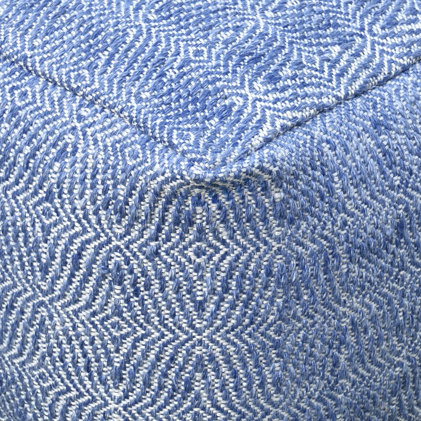Soweto Pouf, Pet, Blue, Pitloom, Flat Weave
