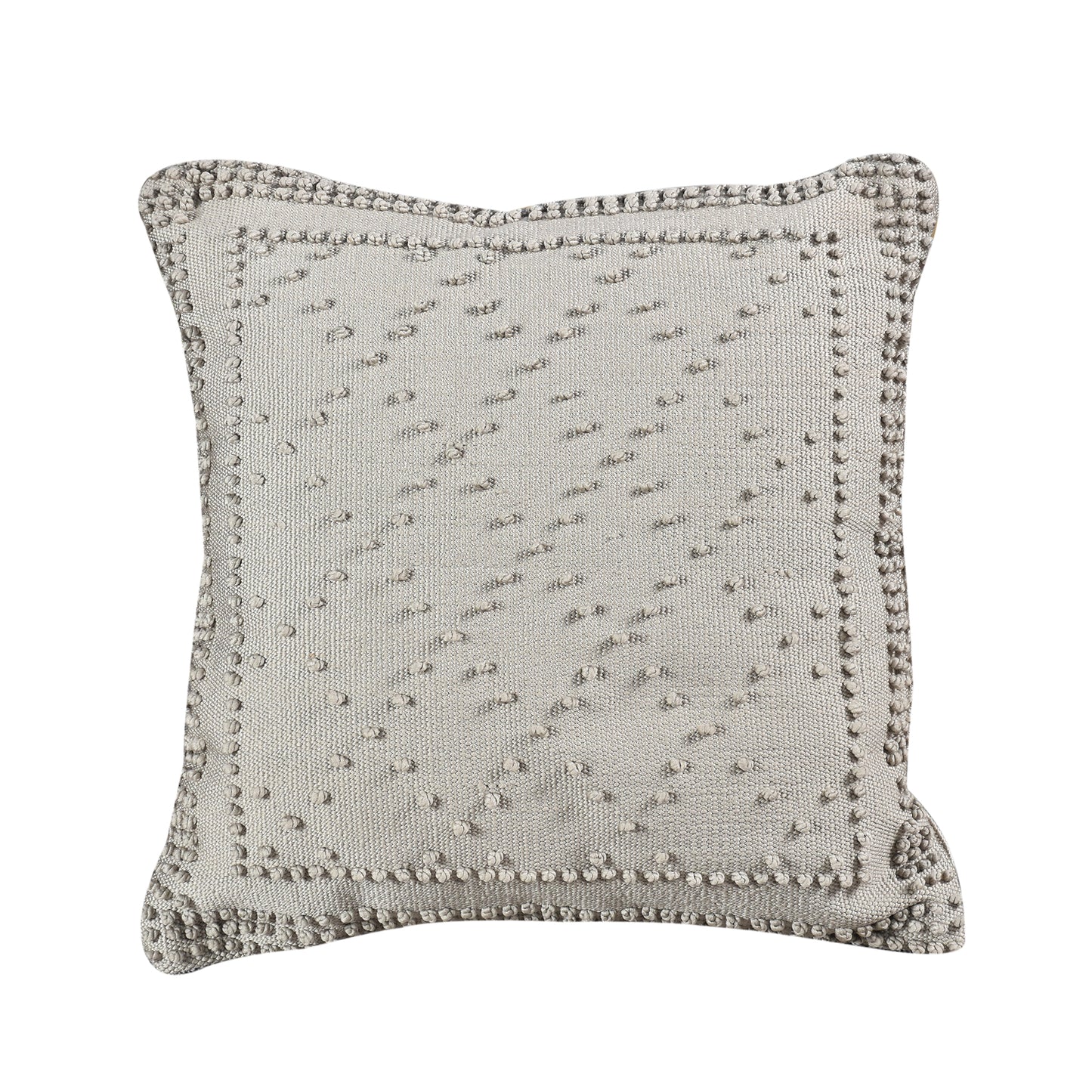 Stubbs Cushion, Micro Fiber, Grey, Pitloom, All Loop