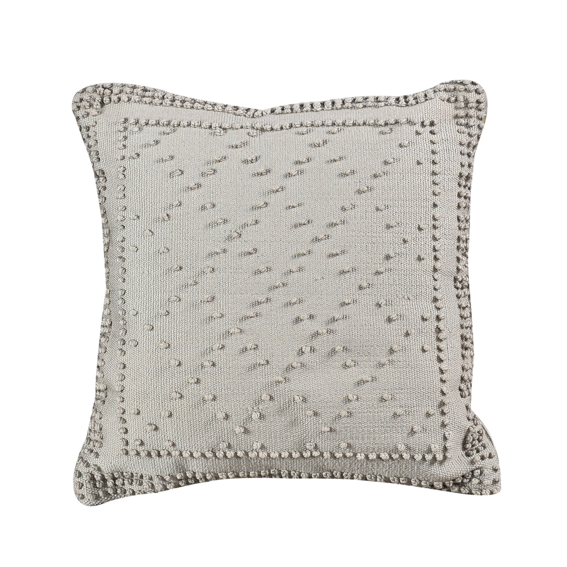 Stubbs Cushion, Micro Fiber, Grey, Pitloom, All Loop