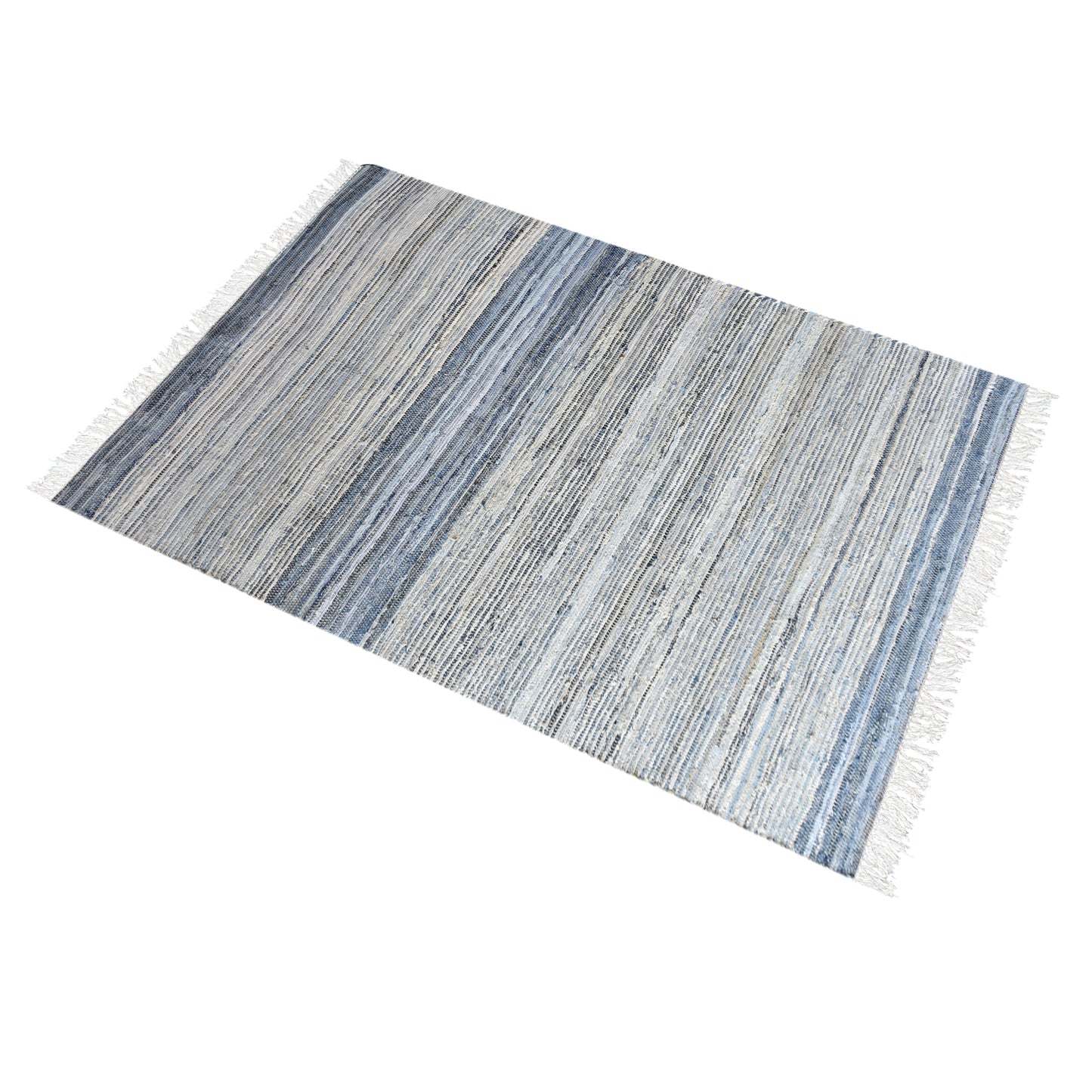 Area Rug, Bedroom Rug, Living Room Rug, Living Area Rug, Indian Rug, Office Carpet, Office Rug, Shop Rug Online, Denim, Ecru, Blue, Pitloom, Flat Weave, Traditional