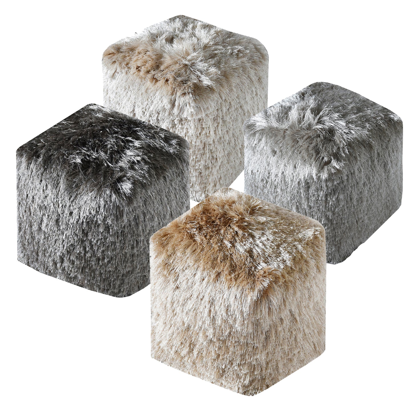 Teton Pouf, Polyester, Bm Sn, All Cut