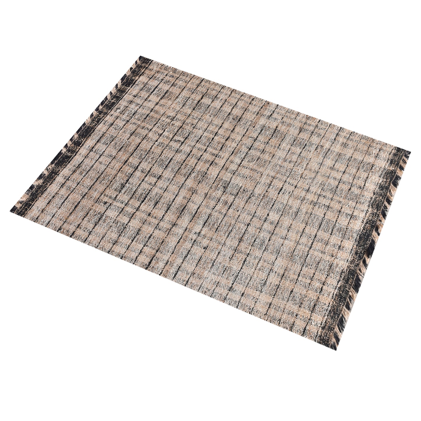 Area Rug, Bedroom Rug, Living Room Rug, Living Area Rug, Indian Rug, Office Carpet, Office Rug, Shop Rug Online, Jute, Hand Spun Yarn, Natural, Charcoal, Punja, Flat Weave, textured