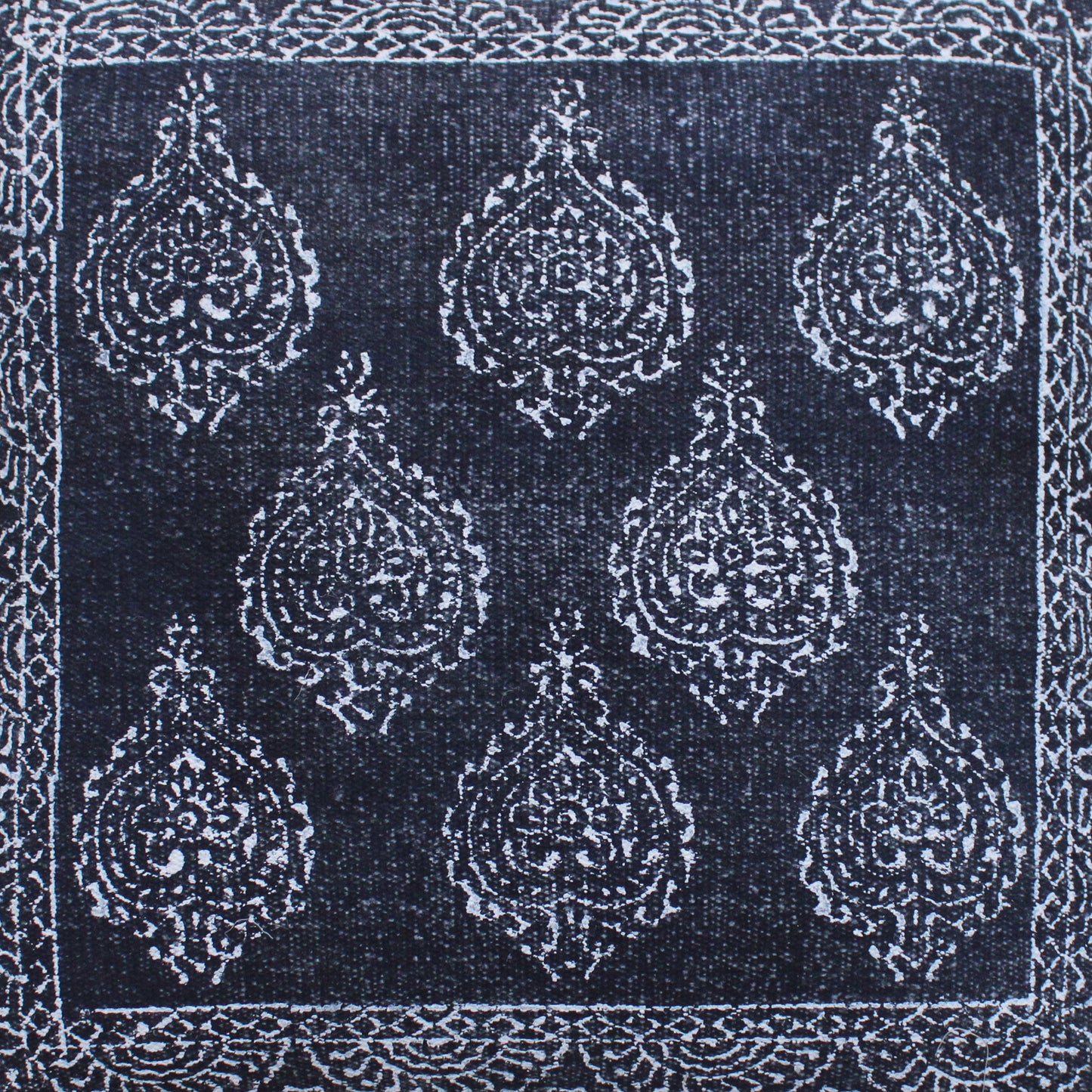 Loftus Pillow, Cotton, Printed, Grey, Pitloom, Flat Weave