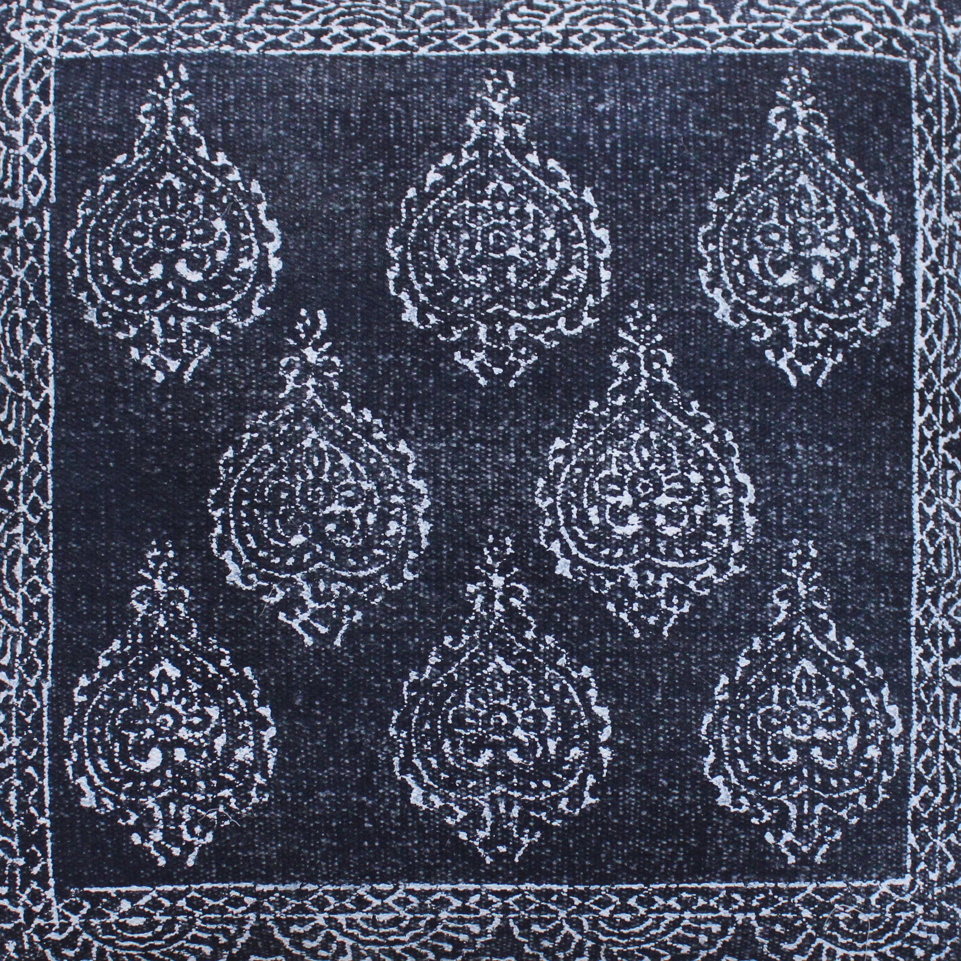 Loftus Pillow, Cotton, Printed, Grey, Pitloom, Flat Weave