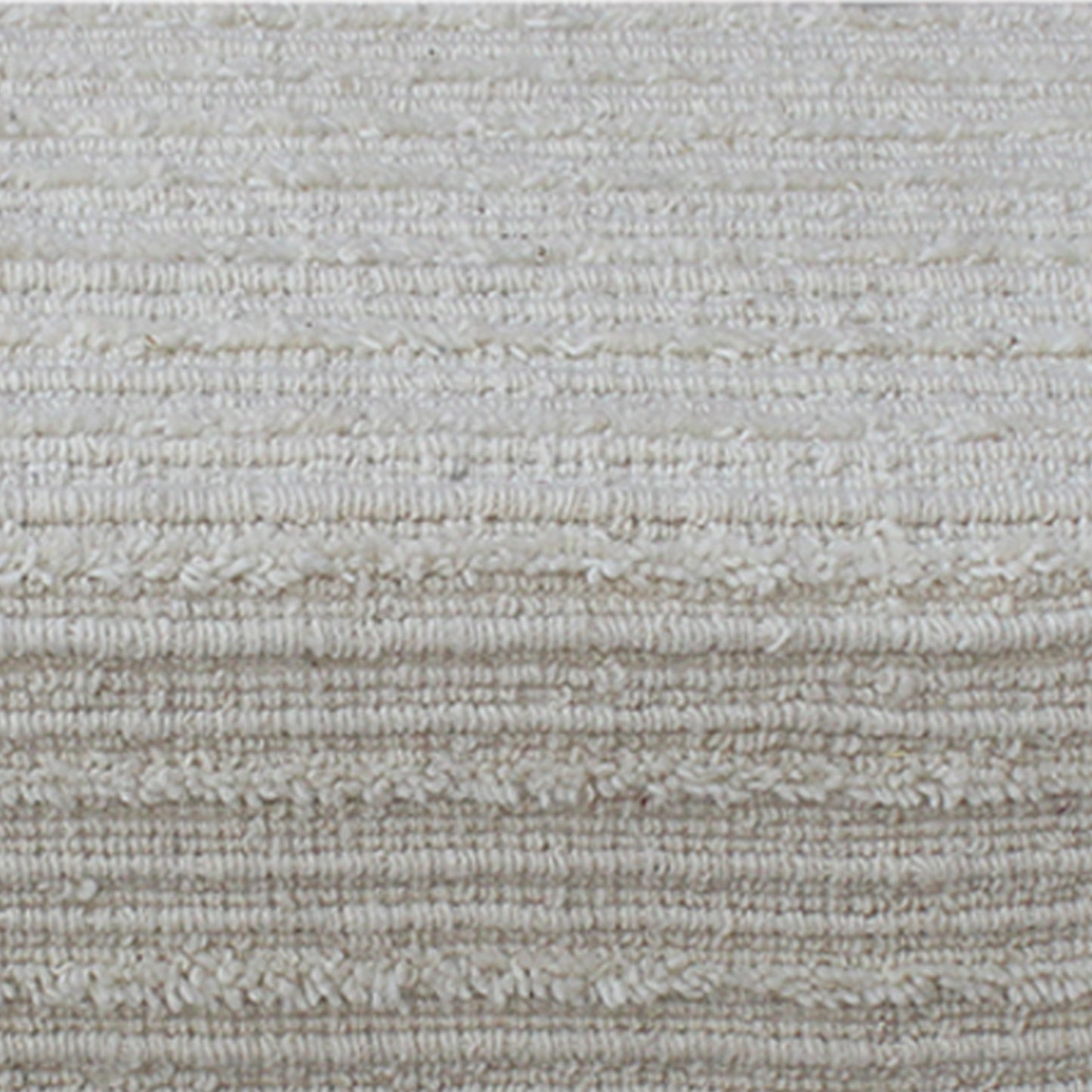 Vesoul Bench, Wool, Polyester, Natural White, Hand woven, Cut And Loop
