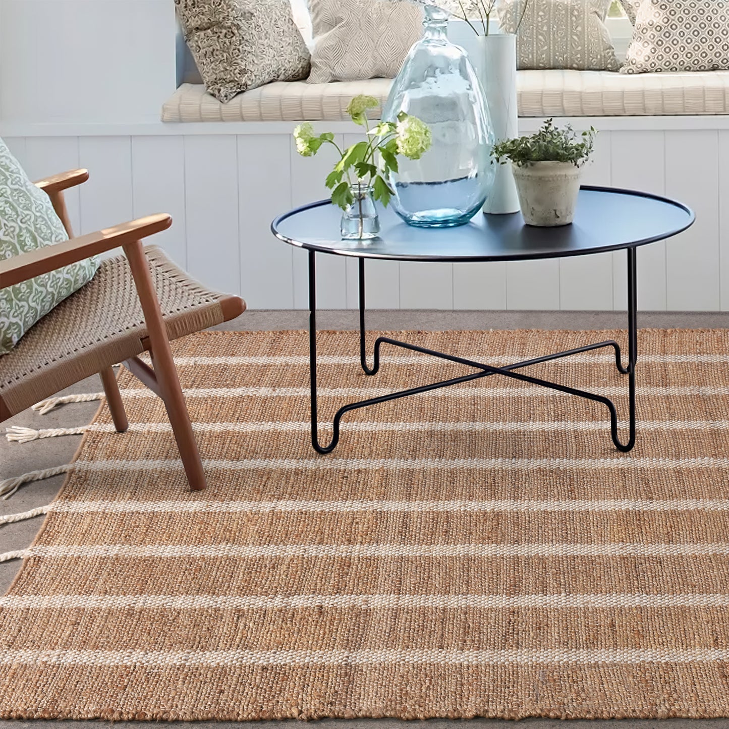Area Rug, Bedroom Rug, Living Room Rug, Living Area Rug, Indian Rug, Office Carpet, Office Rug, Shop Rug Online, Jute, Wool, Natural, Natural White, Pitloom, Flat Weave, contemporary