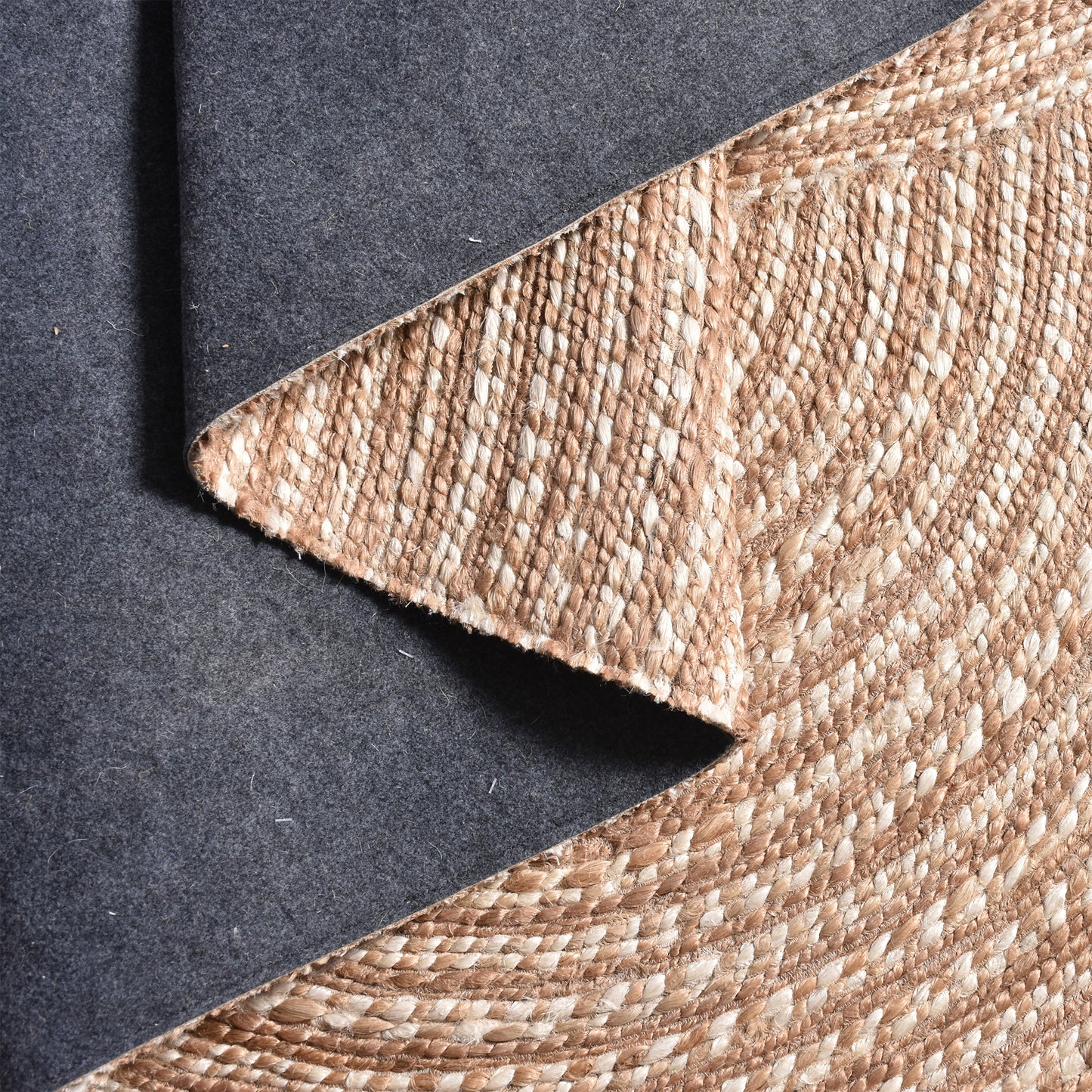 Area Rug, Bedroom Rug, Living Room Rug, Living Area Rug, Indian Rug, Office Carpet, Office Rug, Shop Rug Online, Jute, Natural, Hm Stitching, Flat Weave, circular